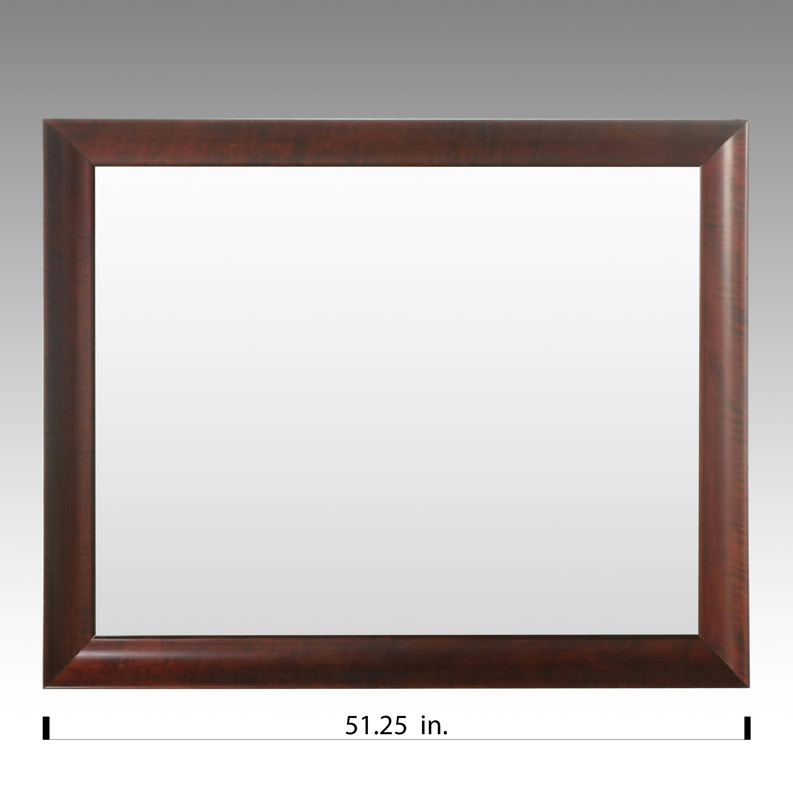 Mahogany Ogee Framed Wall Mirror