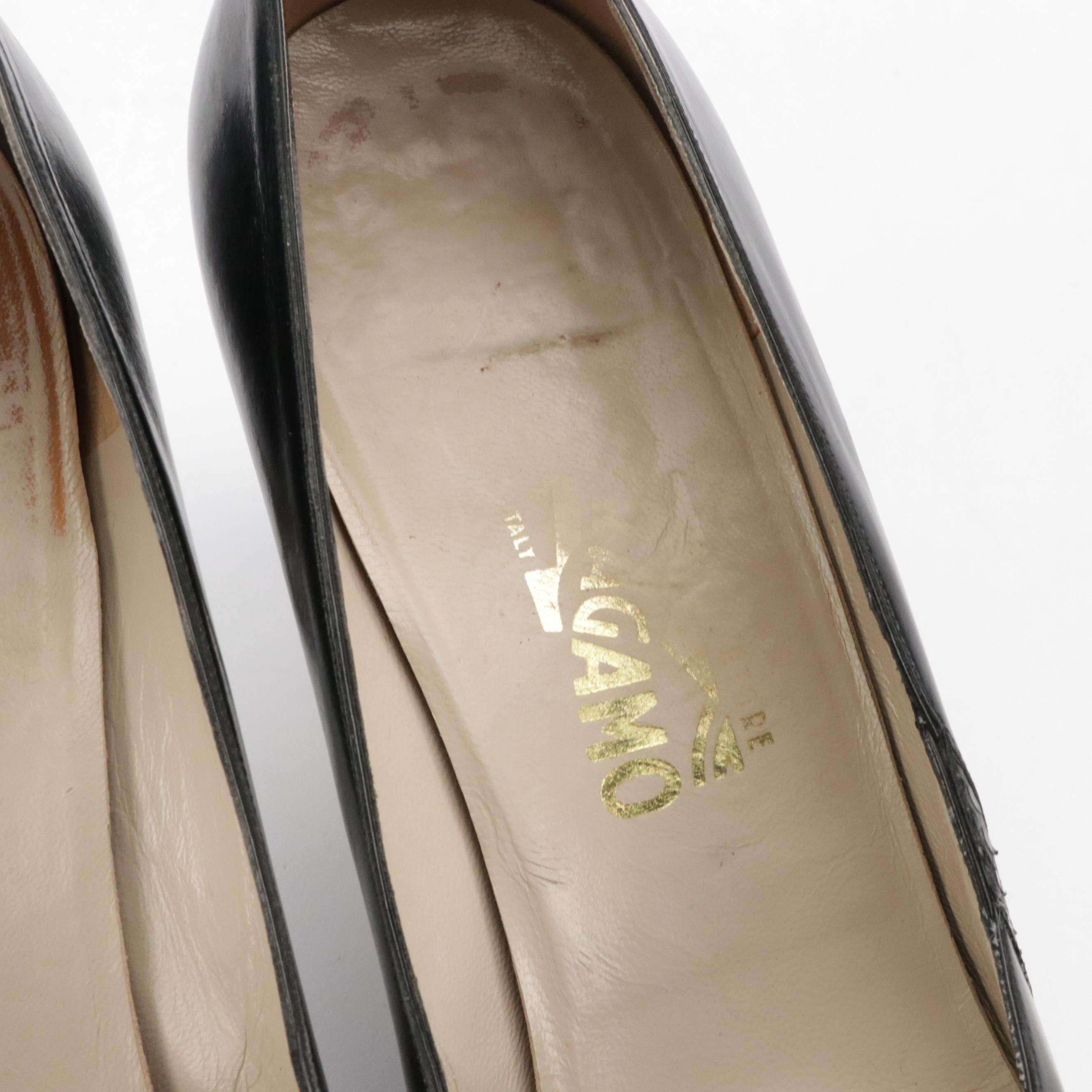 Salvatore Ferragamo and Cole Haan Leather Vara Bow Pumps, Pumps and Slingbacks