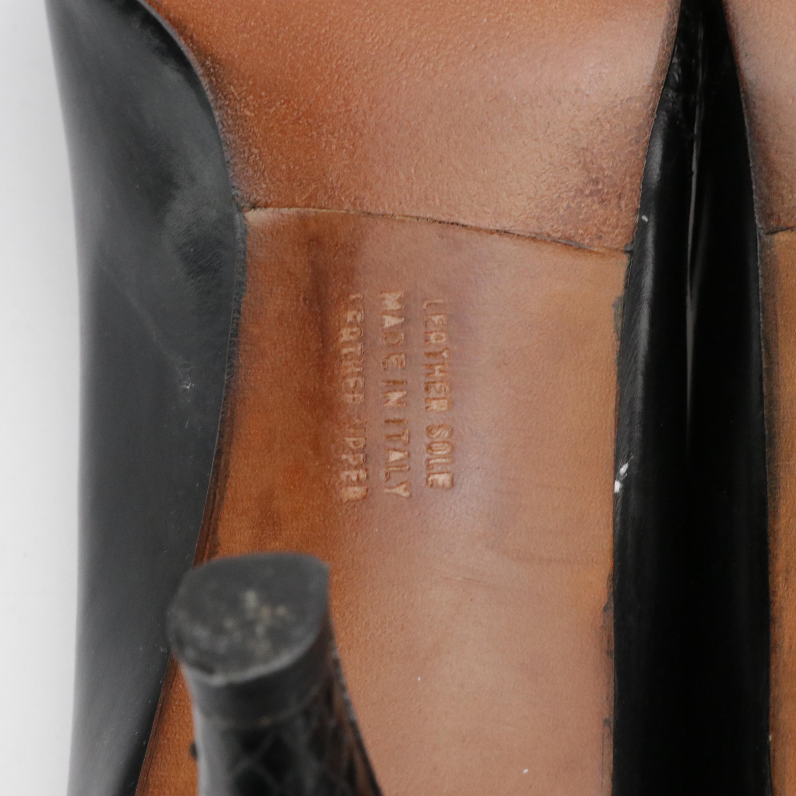 Salvatore Ferragamo and Cole Haan Leather Vara Bow Pumps, Pumps and Slingbacks