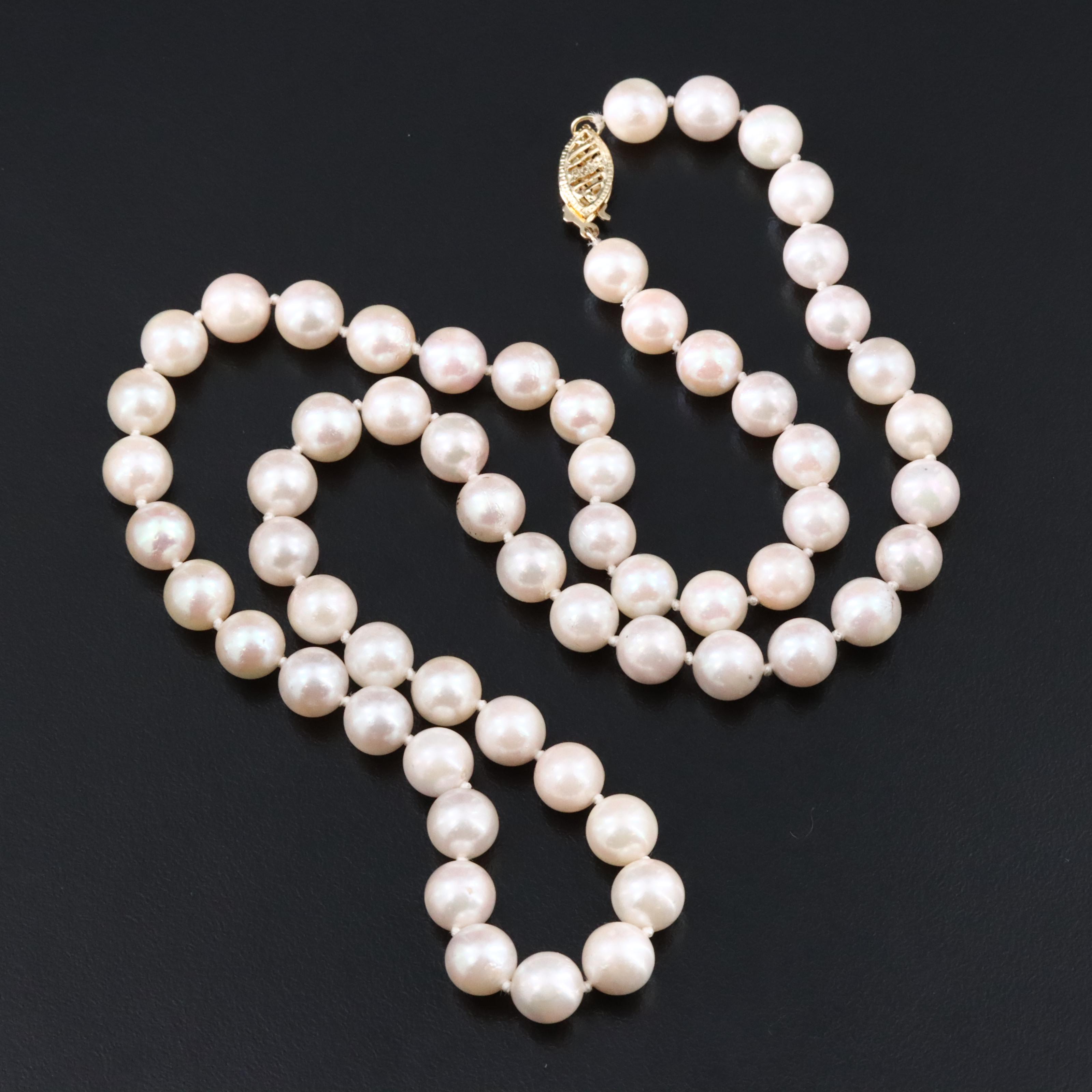 Pearl Strand with 14K Clasp