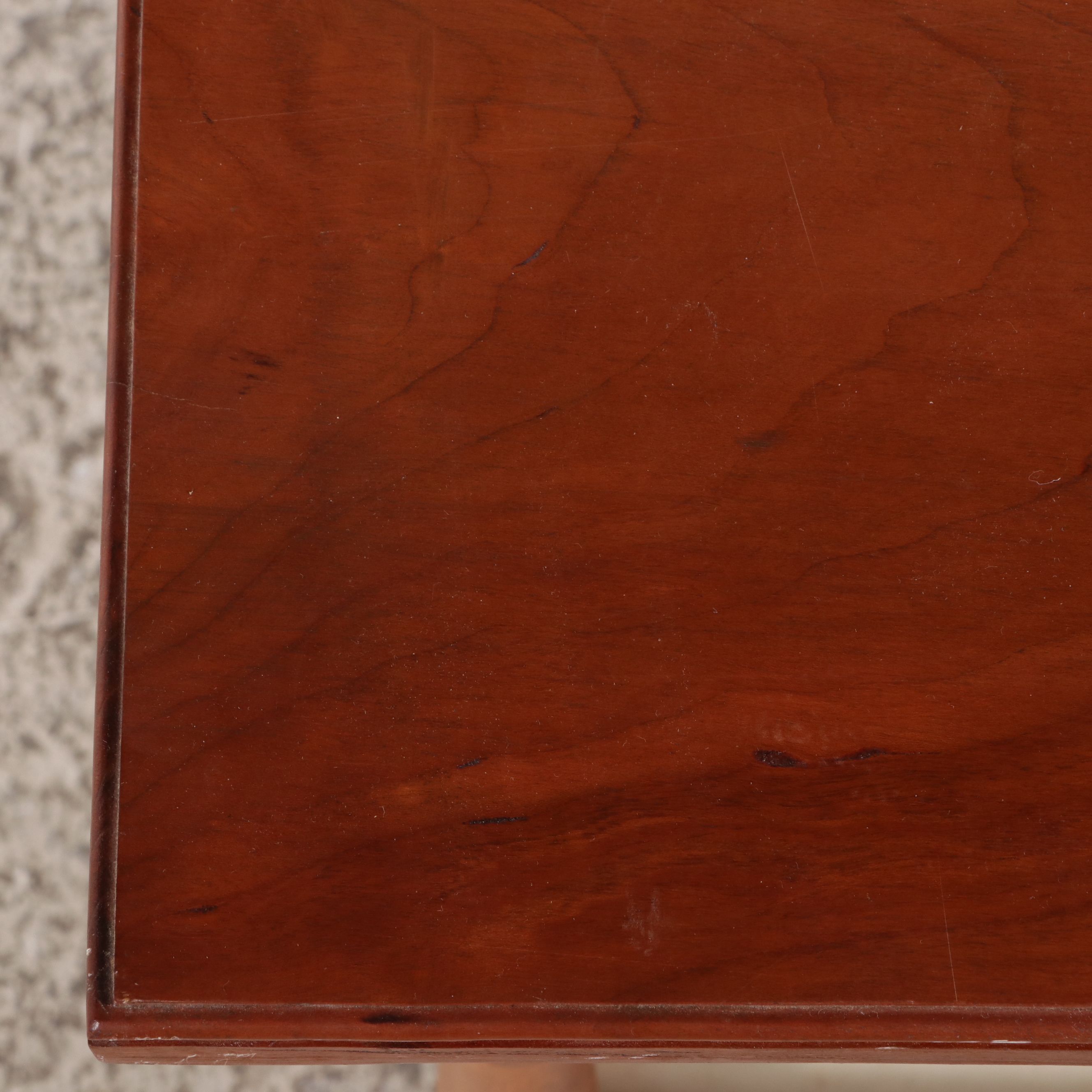 Sheraton Style Bench-Made Cherry Two-Tier Work Table