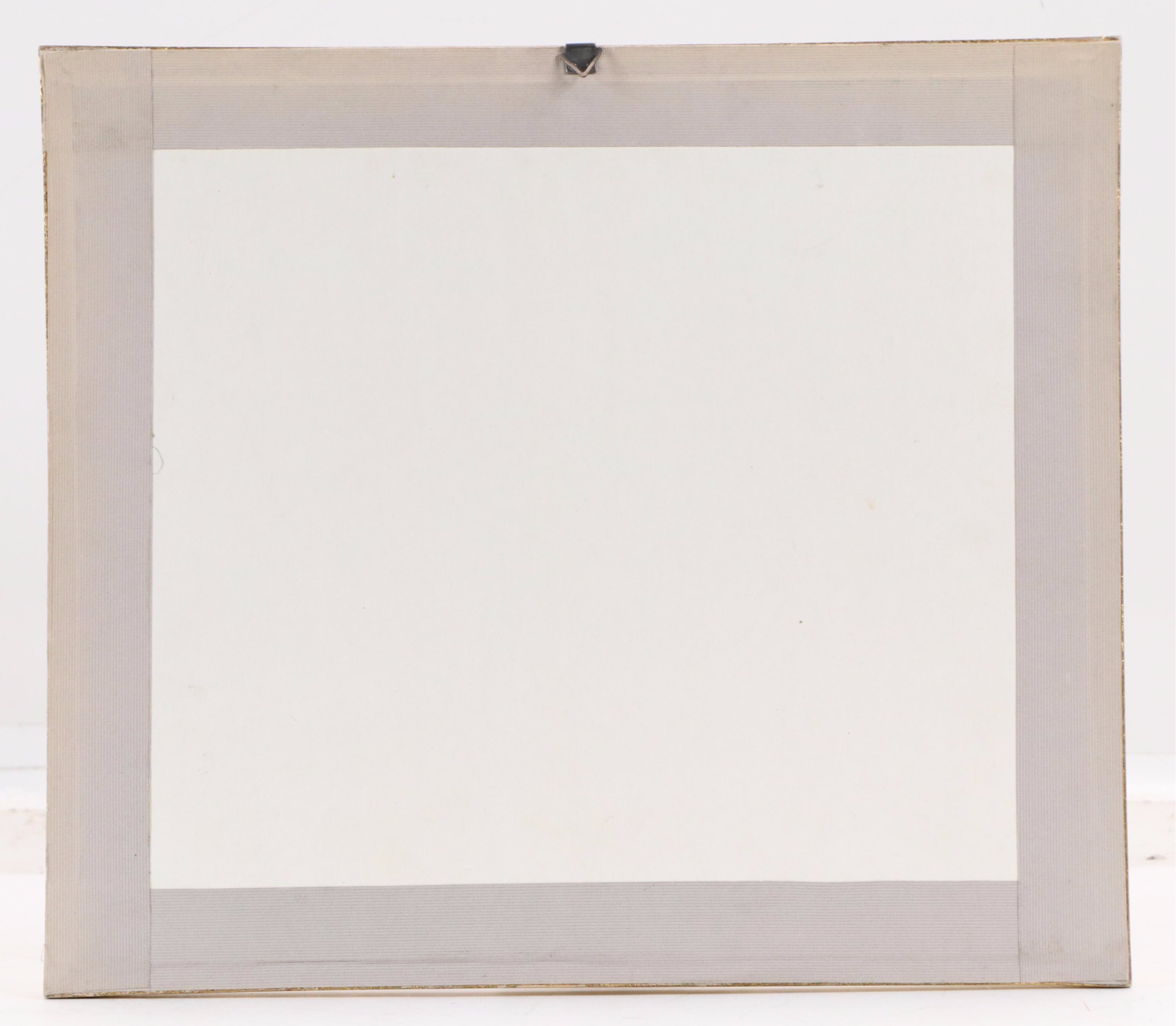 Expressionistic Style Ink Painting of Figure and Cat, Mid-20th Century