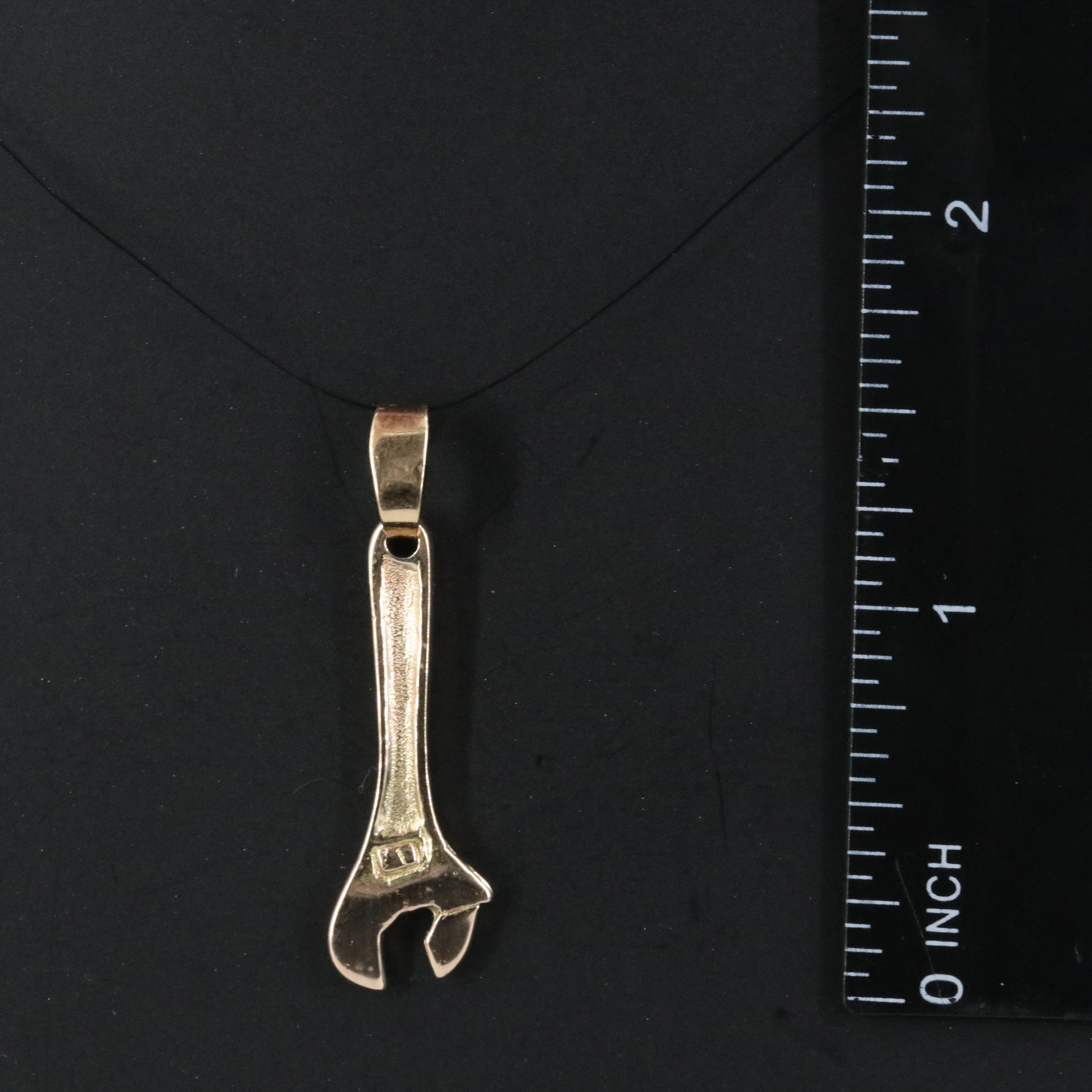 14K Wrench Pendant
