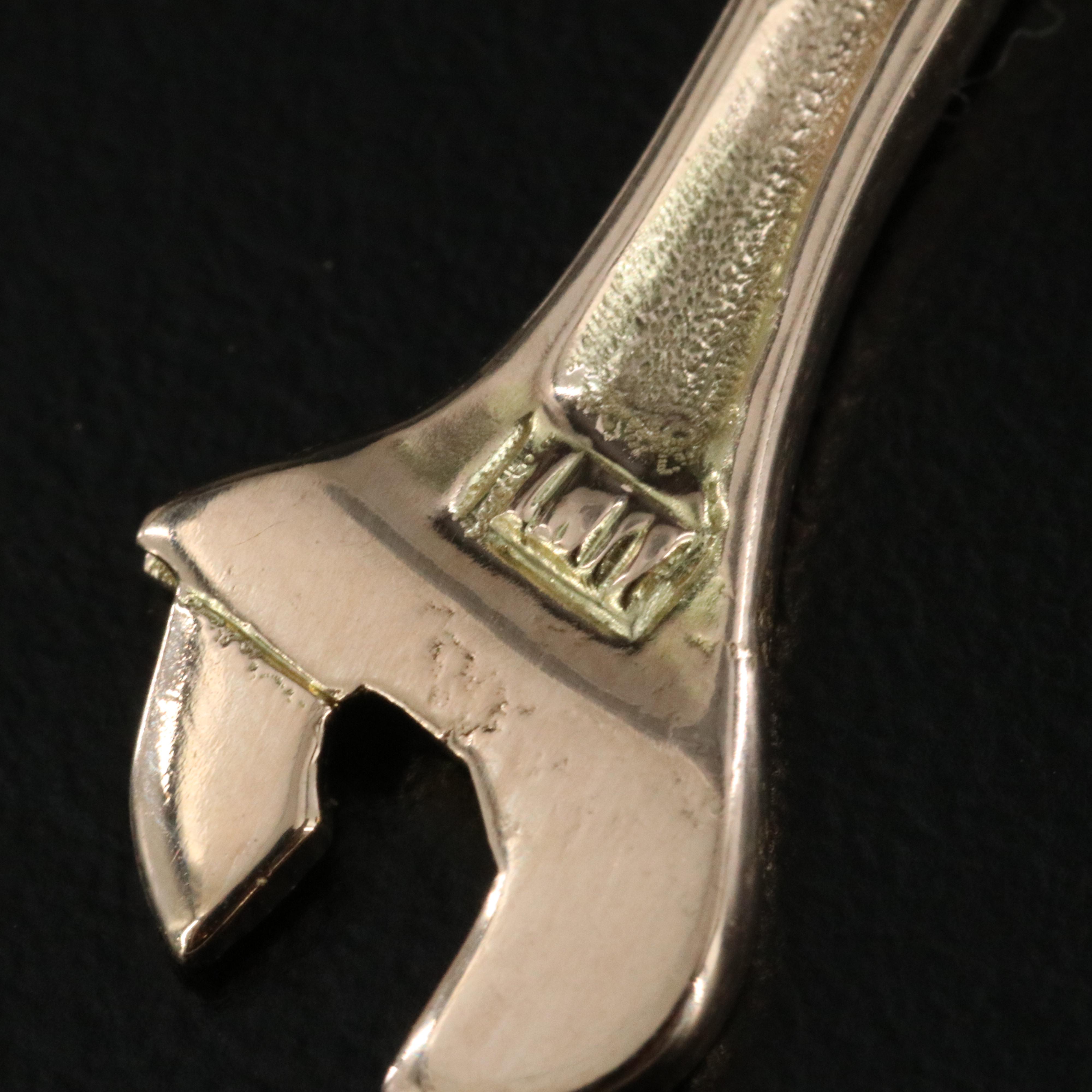 14K Wrench Pendant