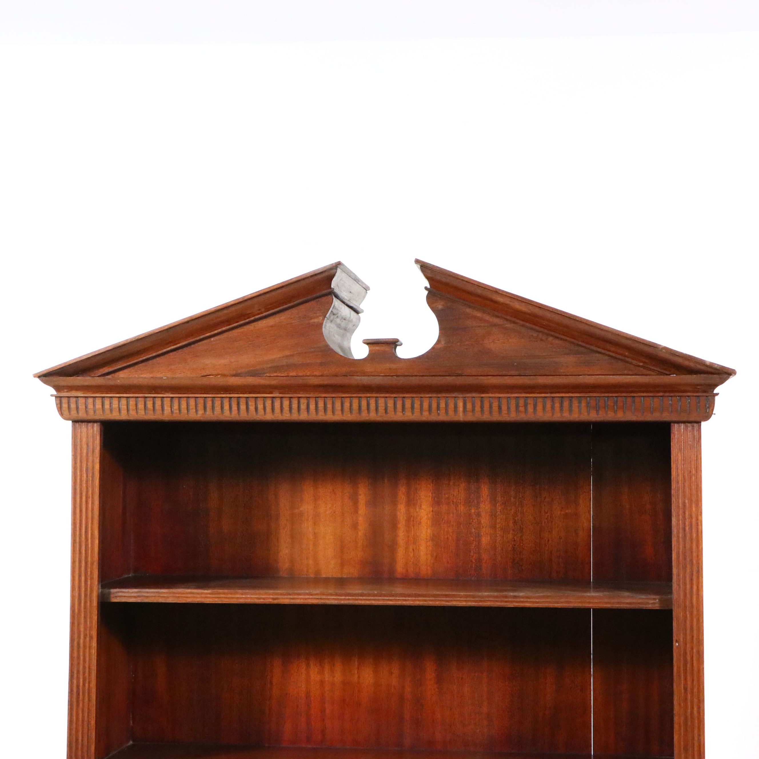 Bench-Made Federal Style Bookcase, Late 20th Century