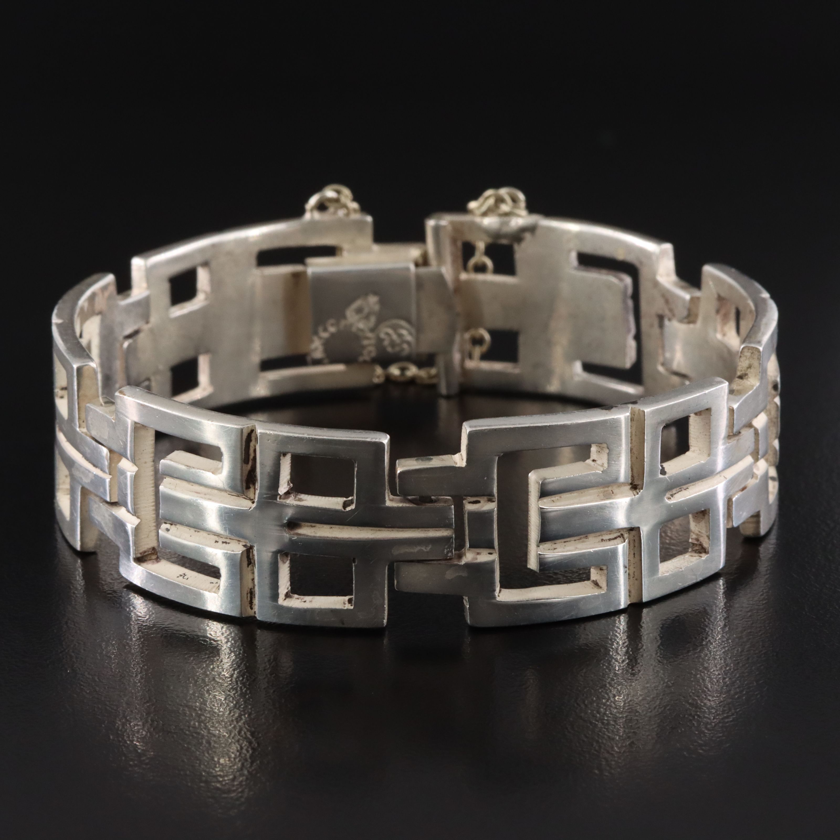 Taxco Mexican Sterling Openwork Bracelet