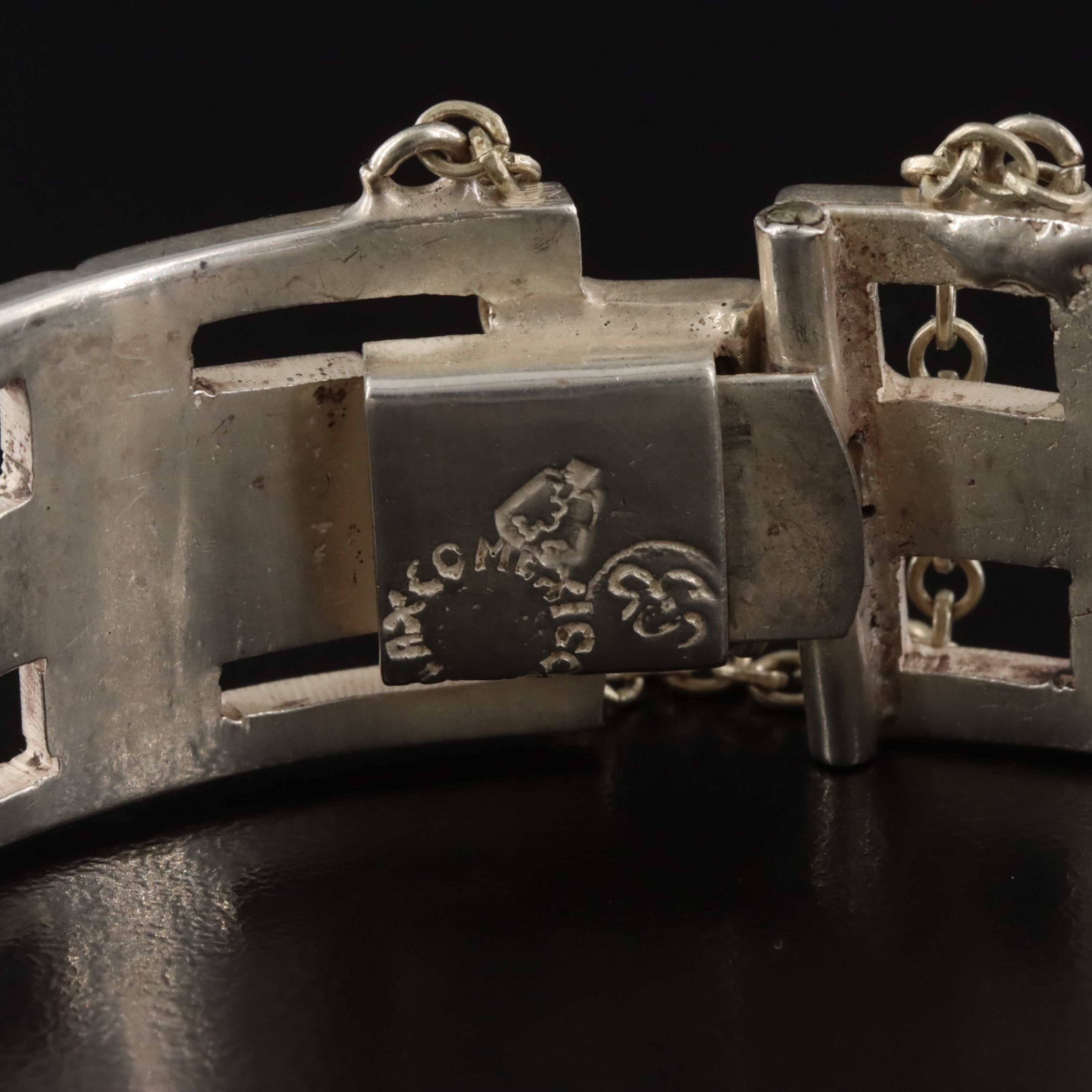 Taxco Mexican Sterling Openwork Bracelet
