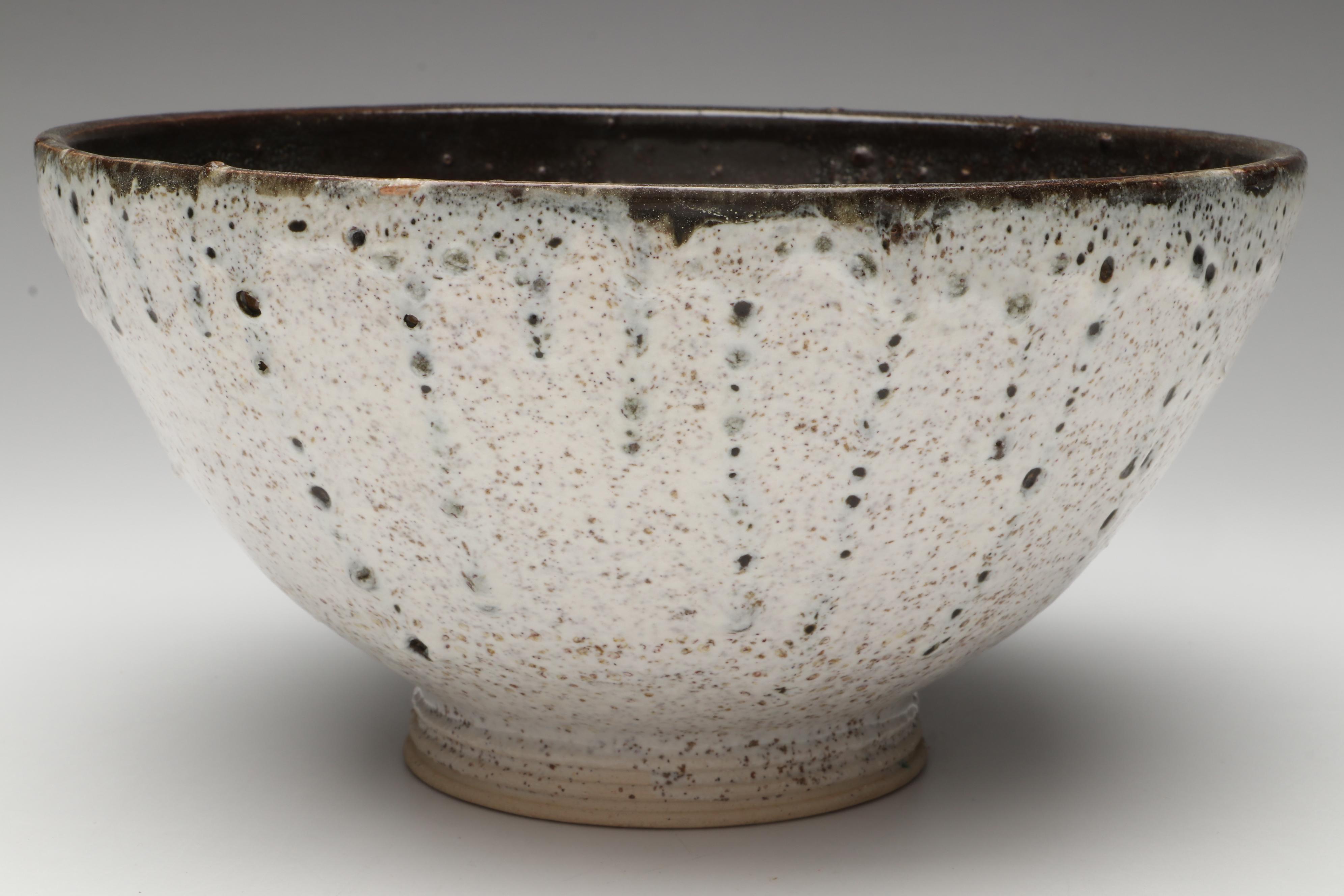 Lutz Speckled Glaze Art Pottery Bowls