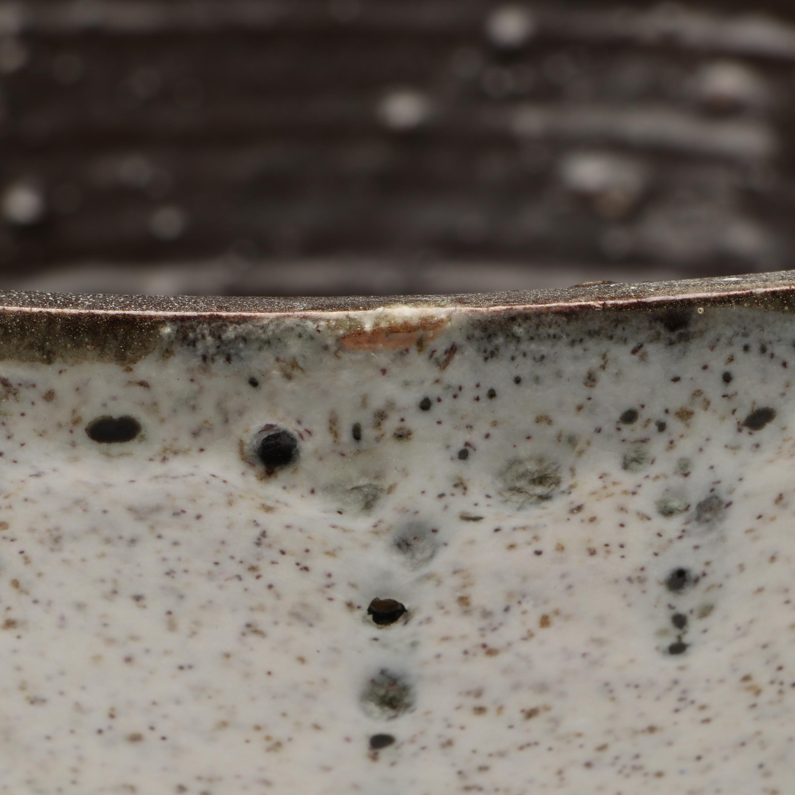 Lutz Speckled Glaze Art Pottery Bowls