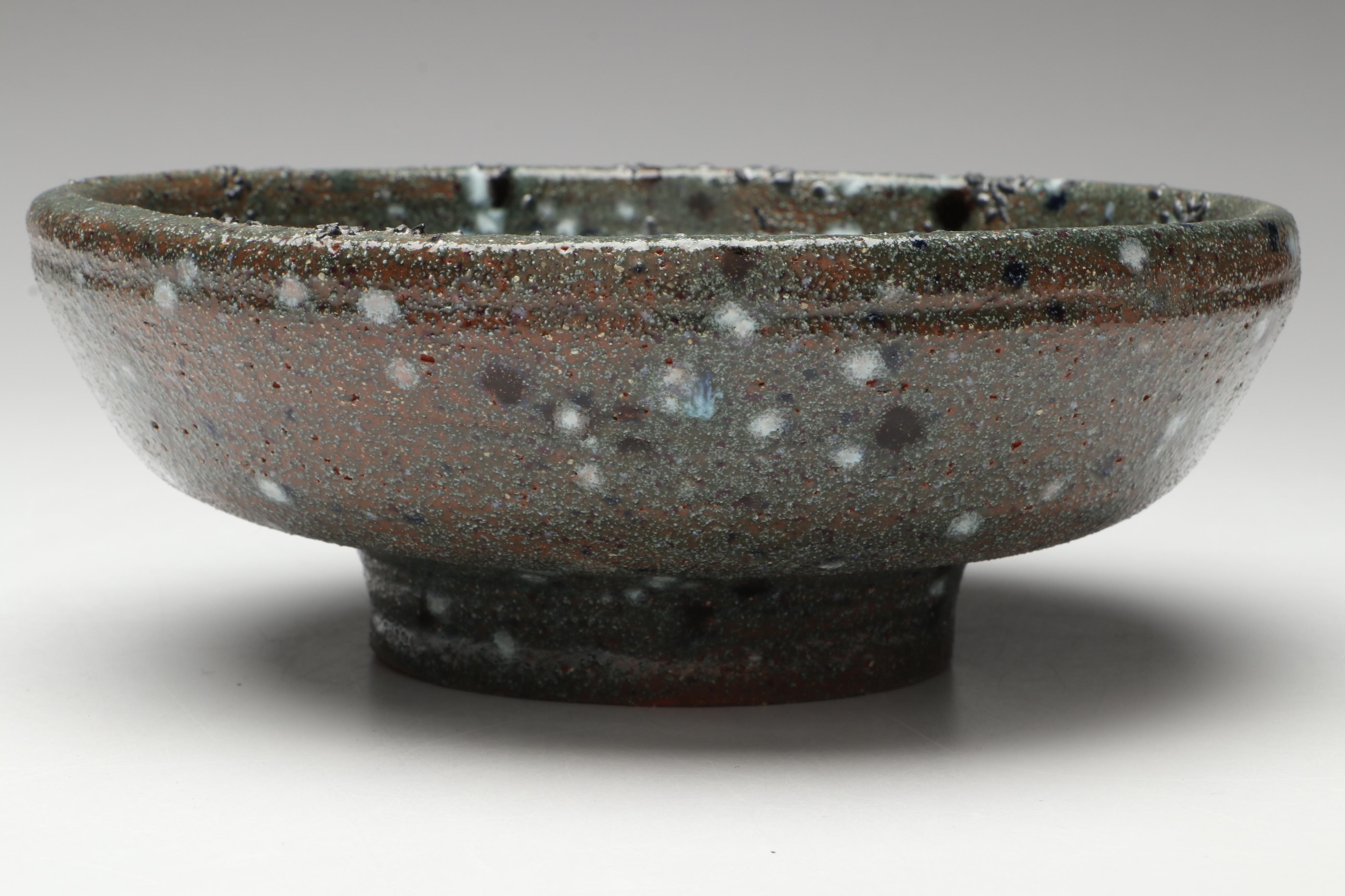 Lutz Speckled Glaze Art Pottery Bowls