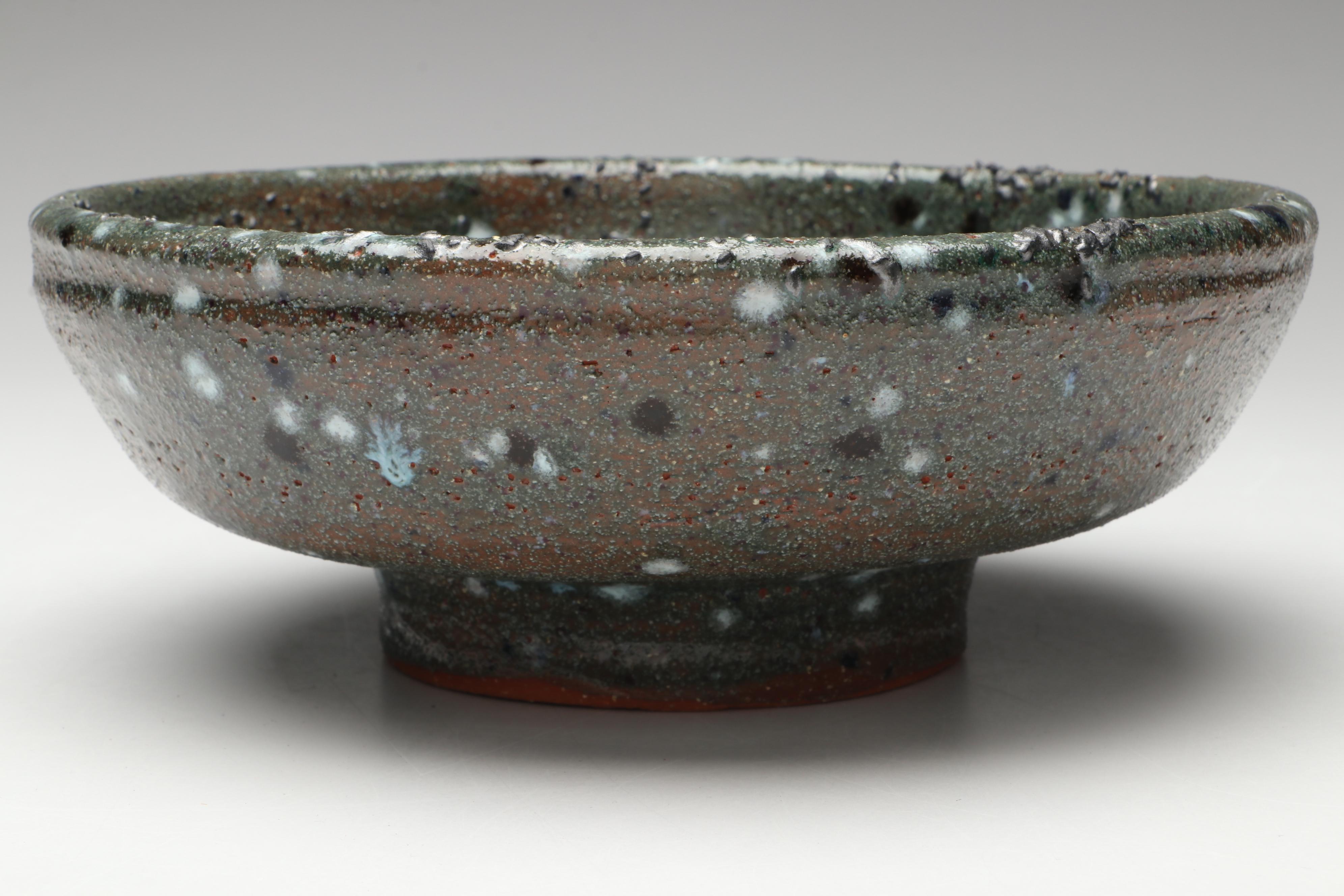 Lutz Speckled Glaze Art Pottery Bowls