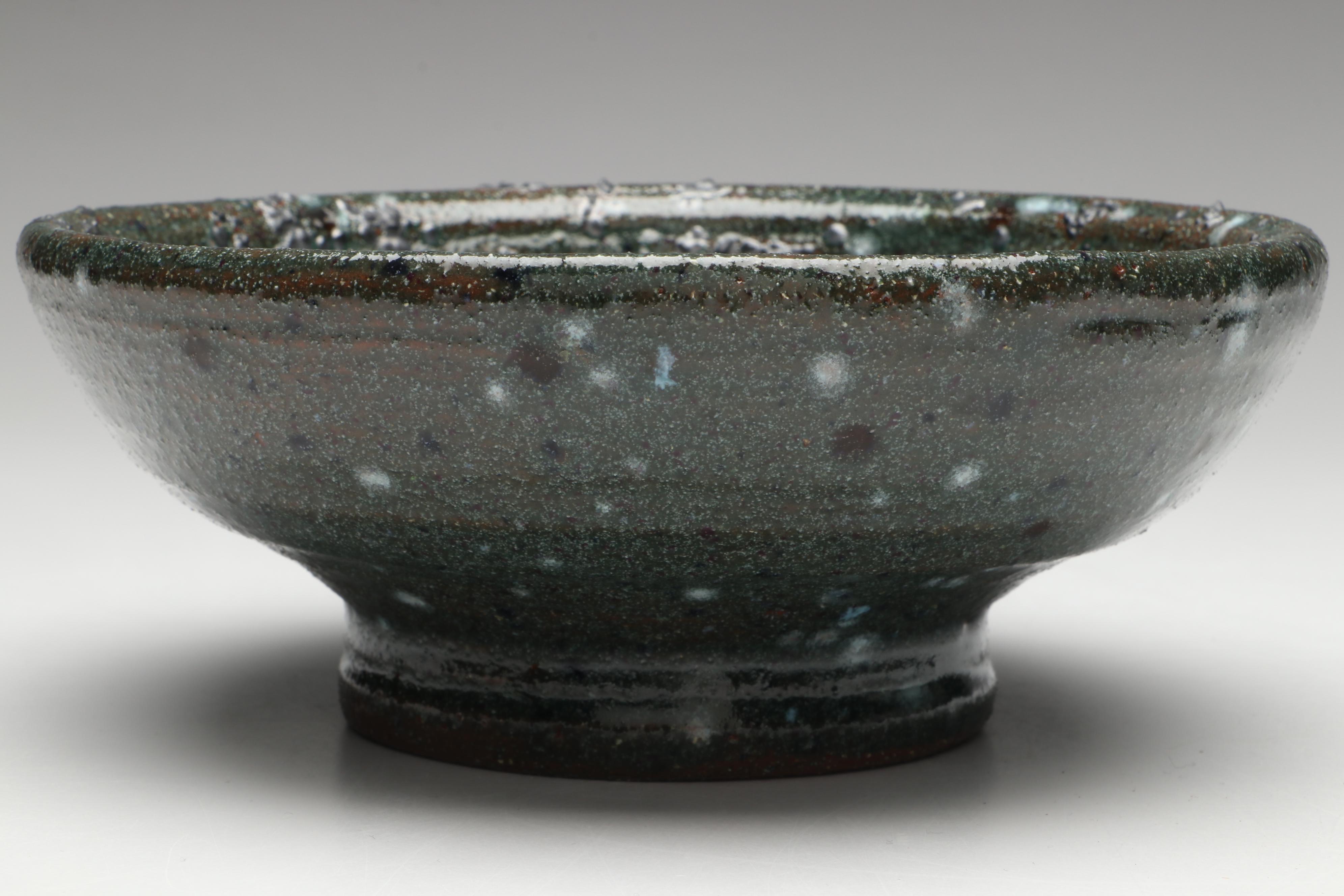 Lutz Speckled Glaze Art Pottery Bowls