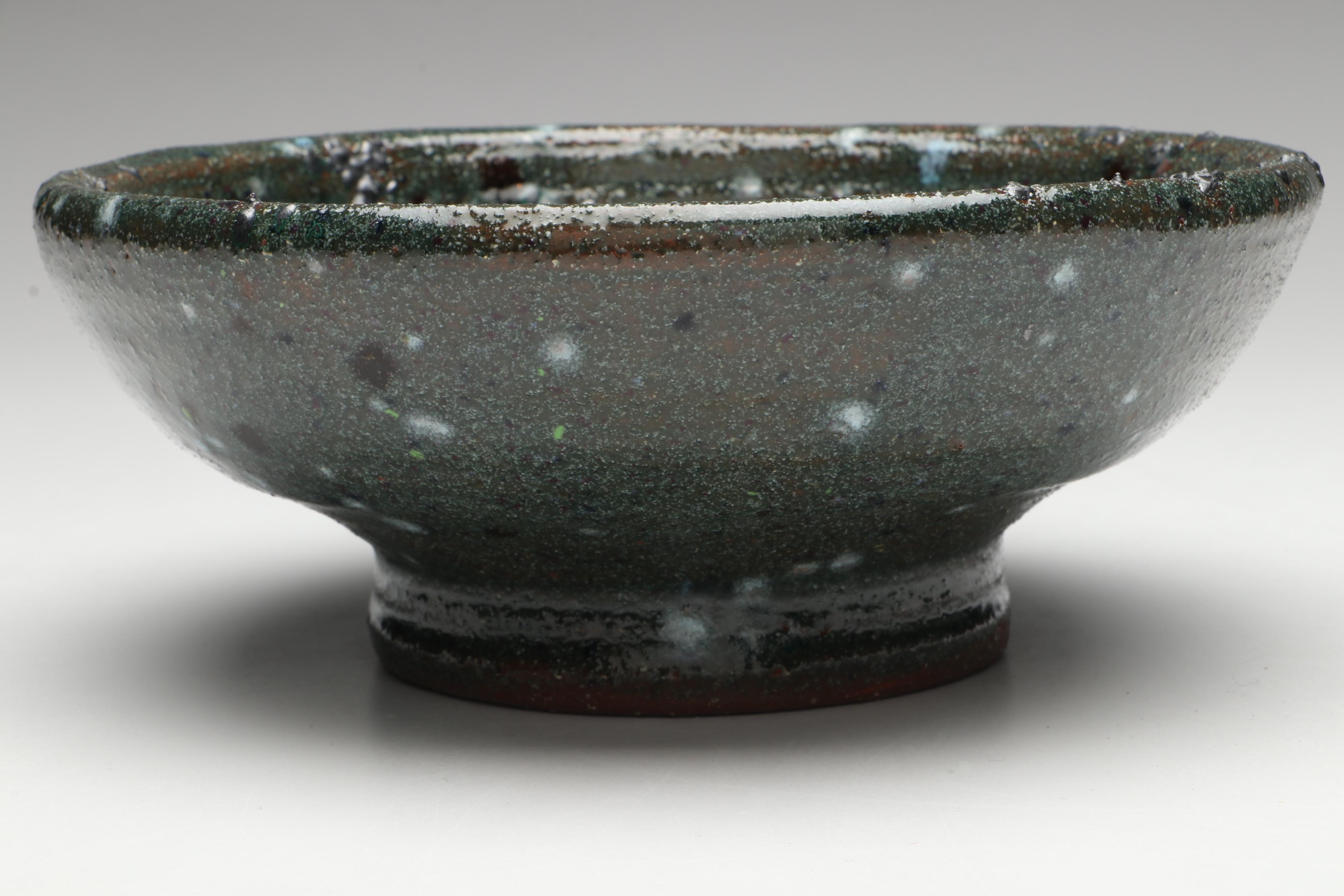 Lutz Speckled Glaze Art Pottery Bowls