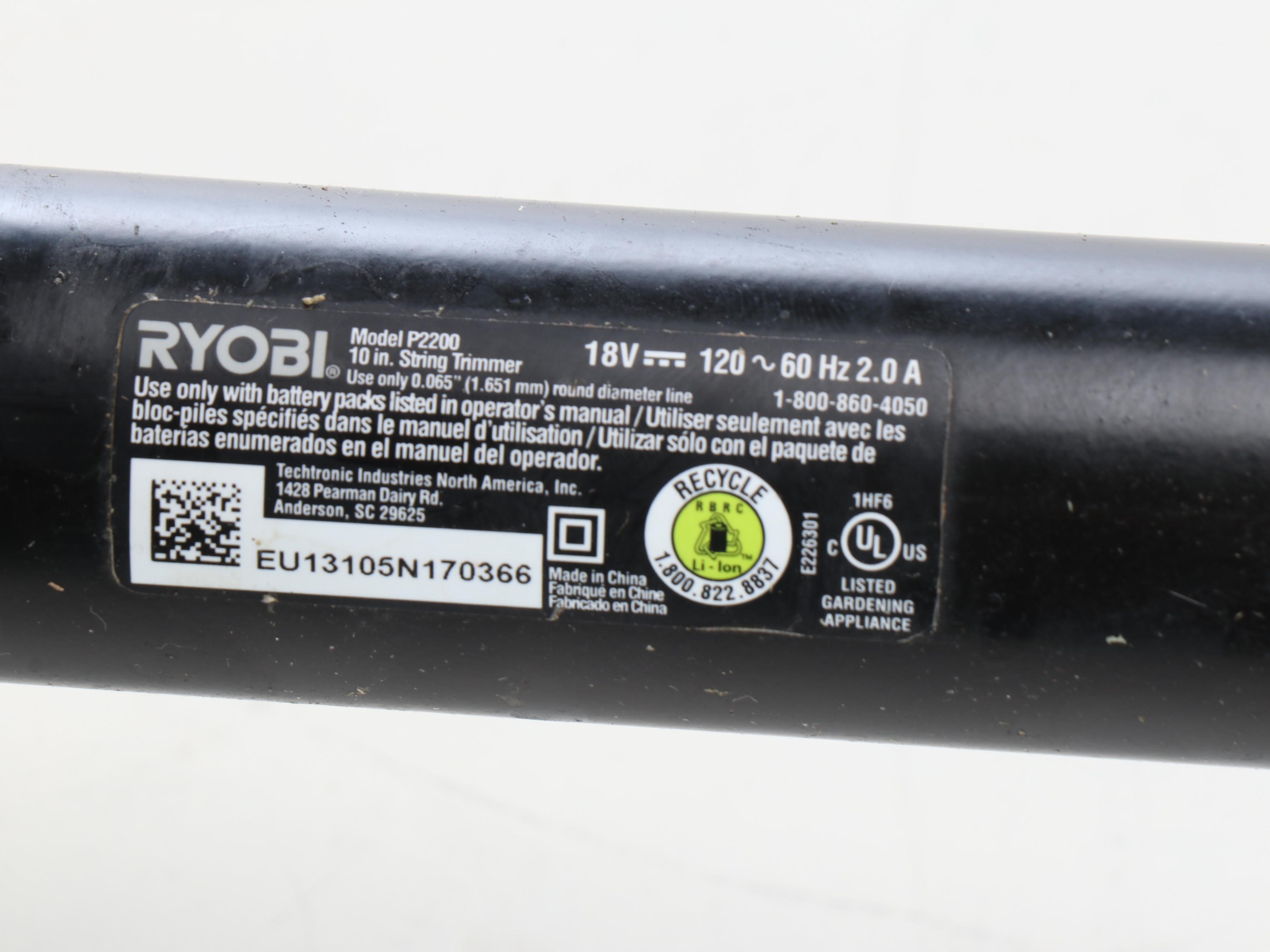 Ryobi 16" Chainsaw and String Trimmer