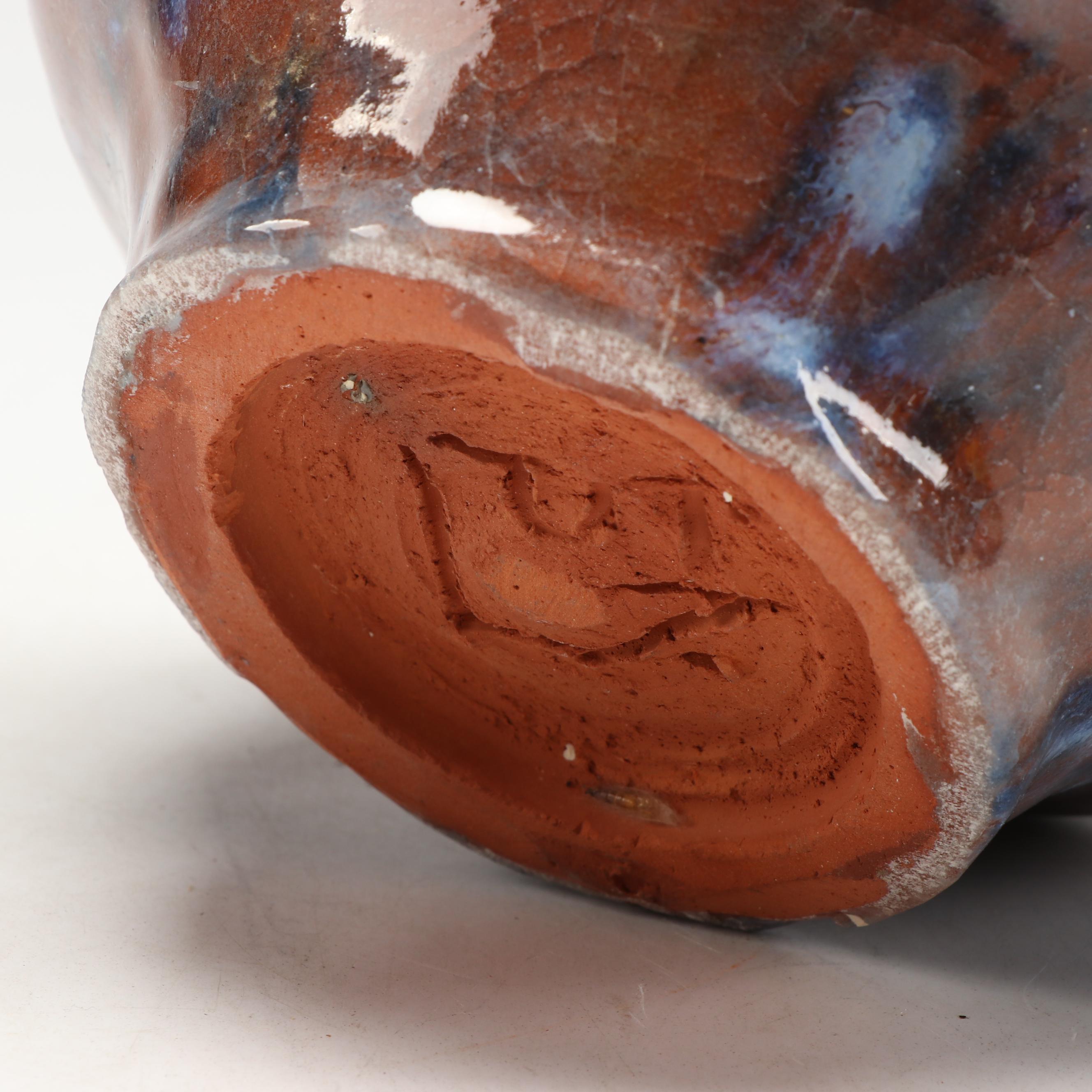 W. Lutz Art Pottery Vases and Bowls, Late 20th Century