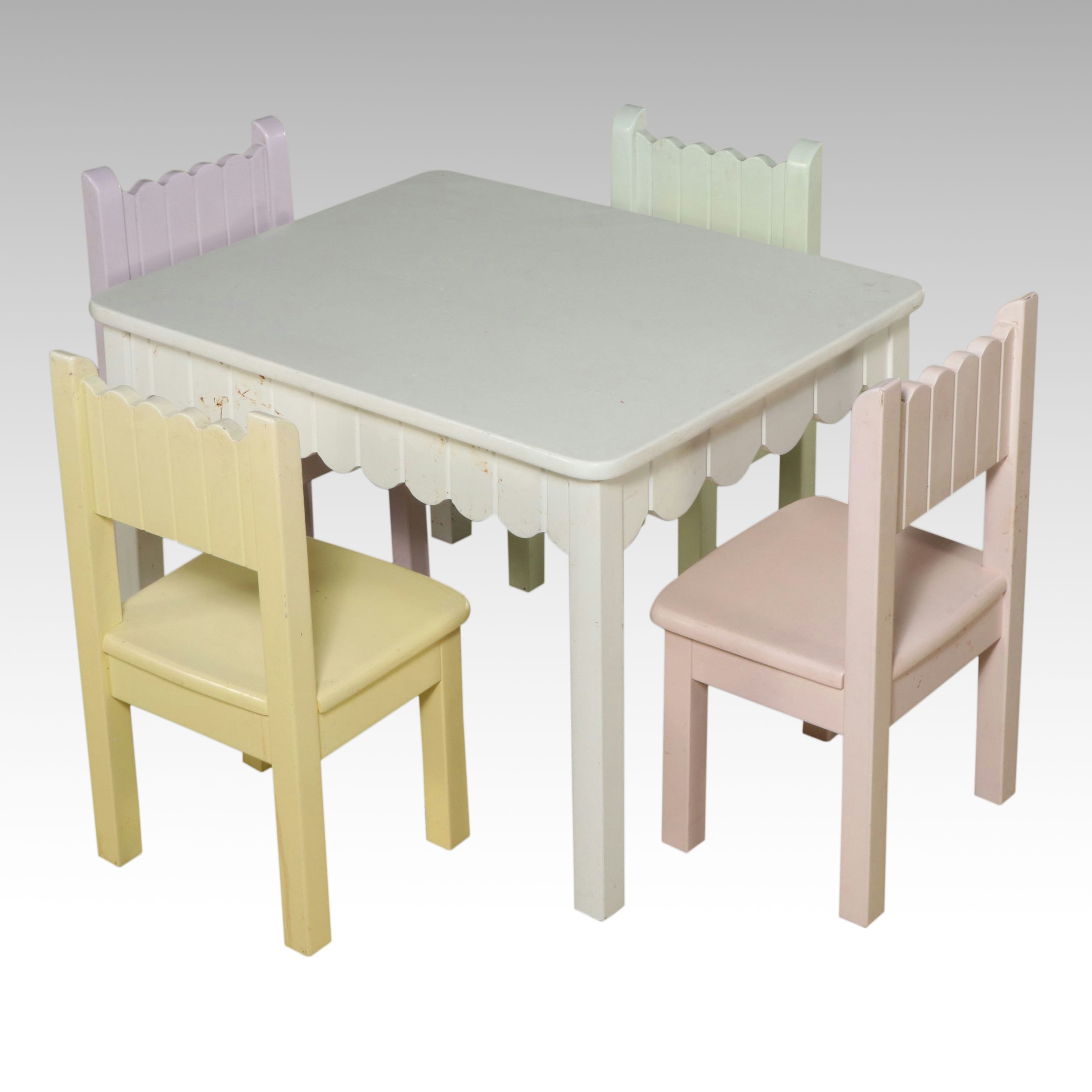 Cafe Kid Painted Wooden Child's Dining Set