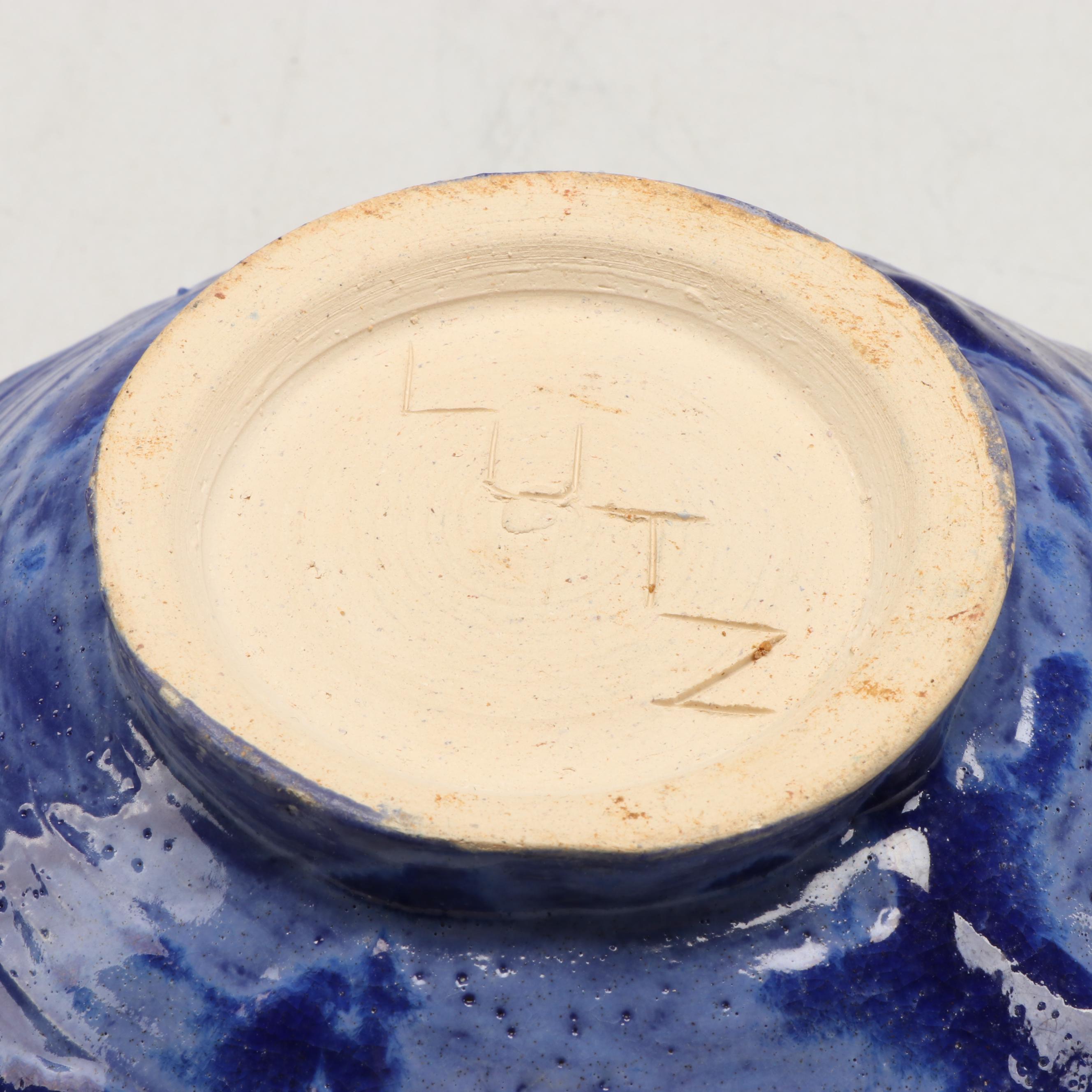 W. Lutz Art Pottery Vases and Bowls, Late 20th Century