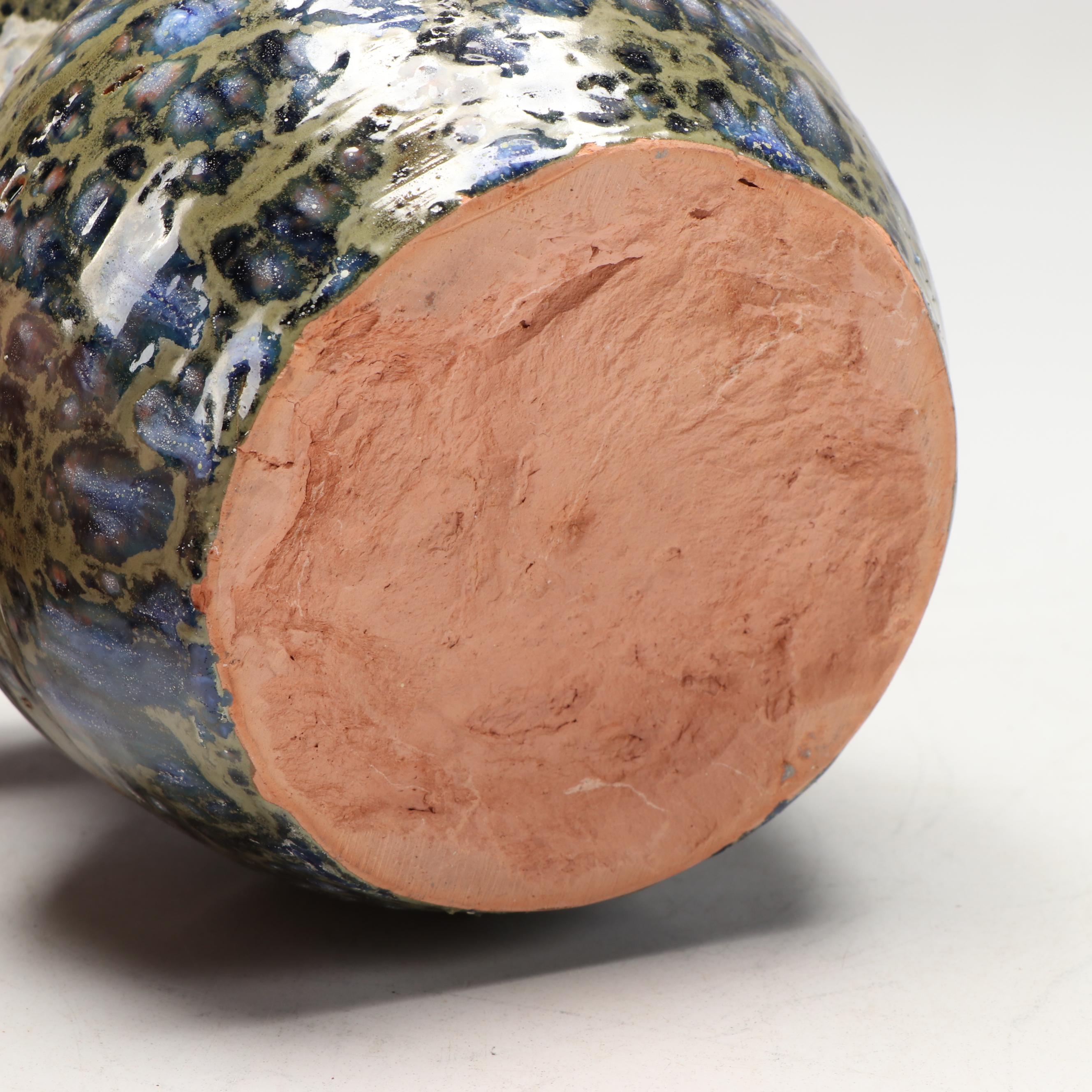 W. Lutz Art Pottery Vases and Bowls, Late 20th Century