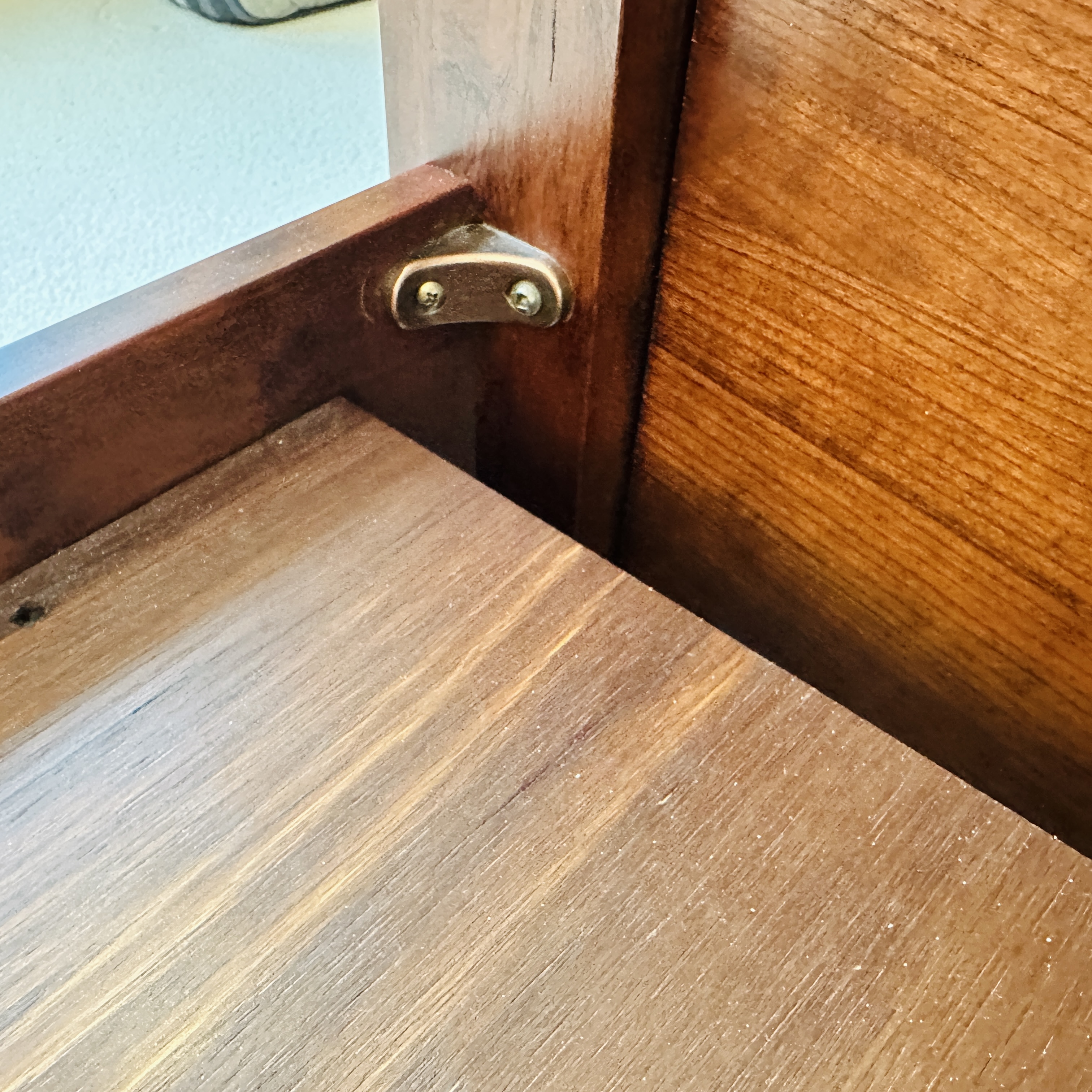 Shaker Style Cherry Finish Bed Frame with Coordinating Nightstands