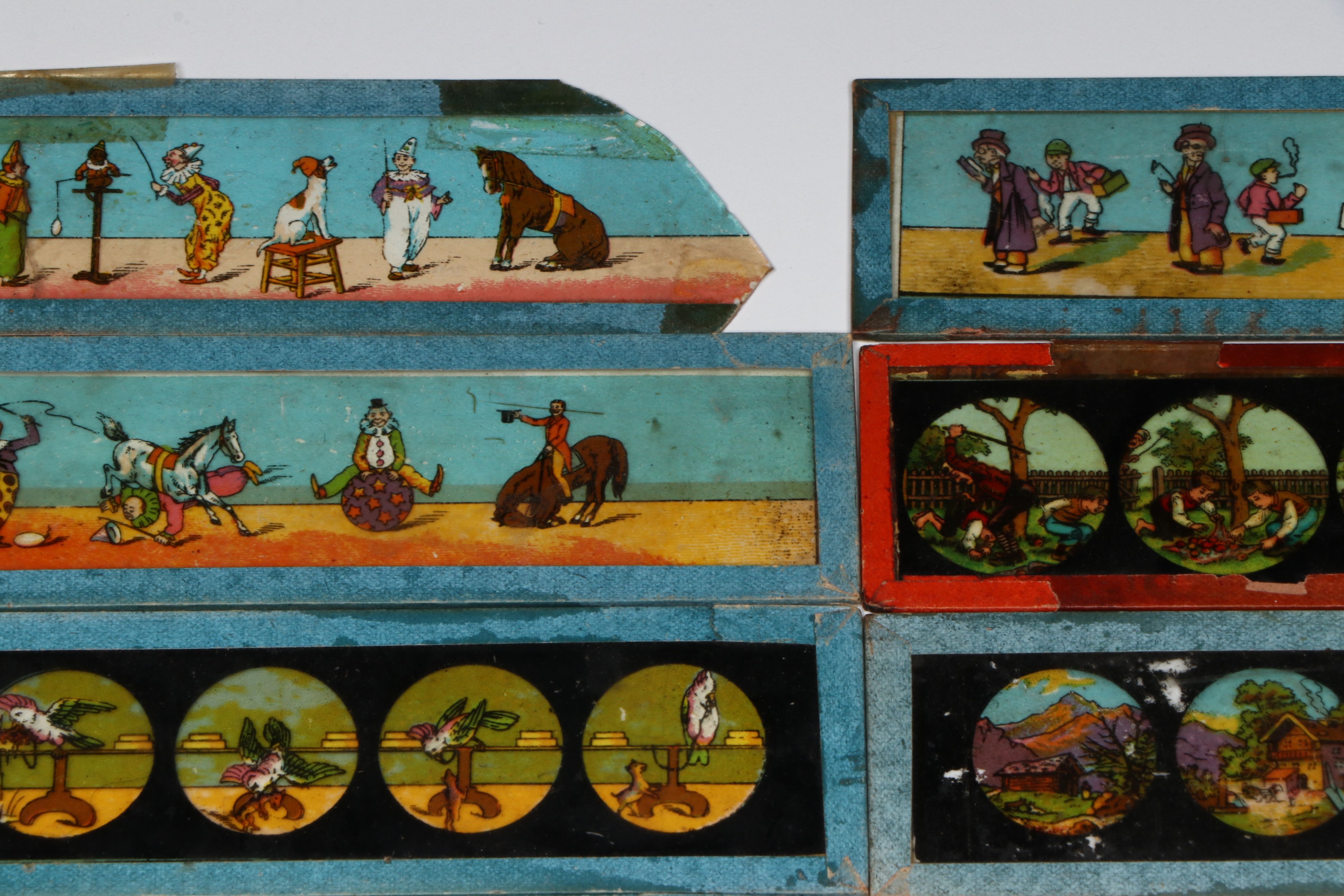 Magic Lantern Slides in Case, Late 19th/Early 20th Century