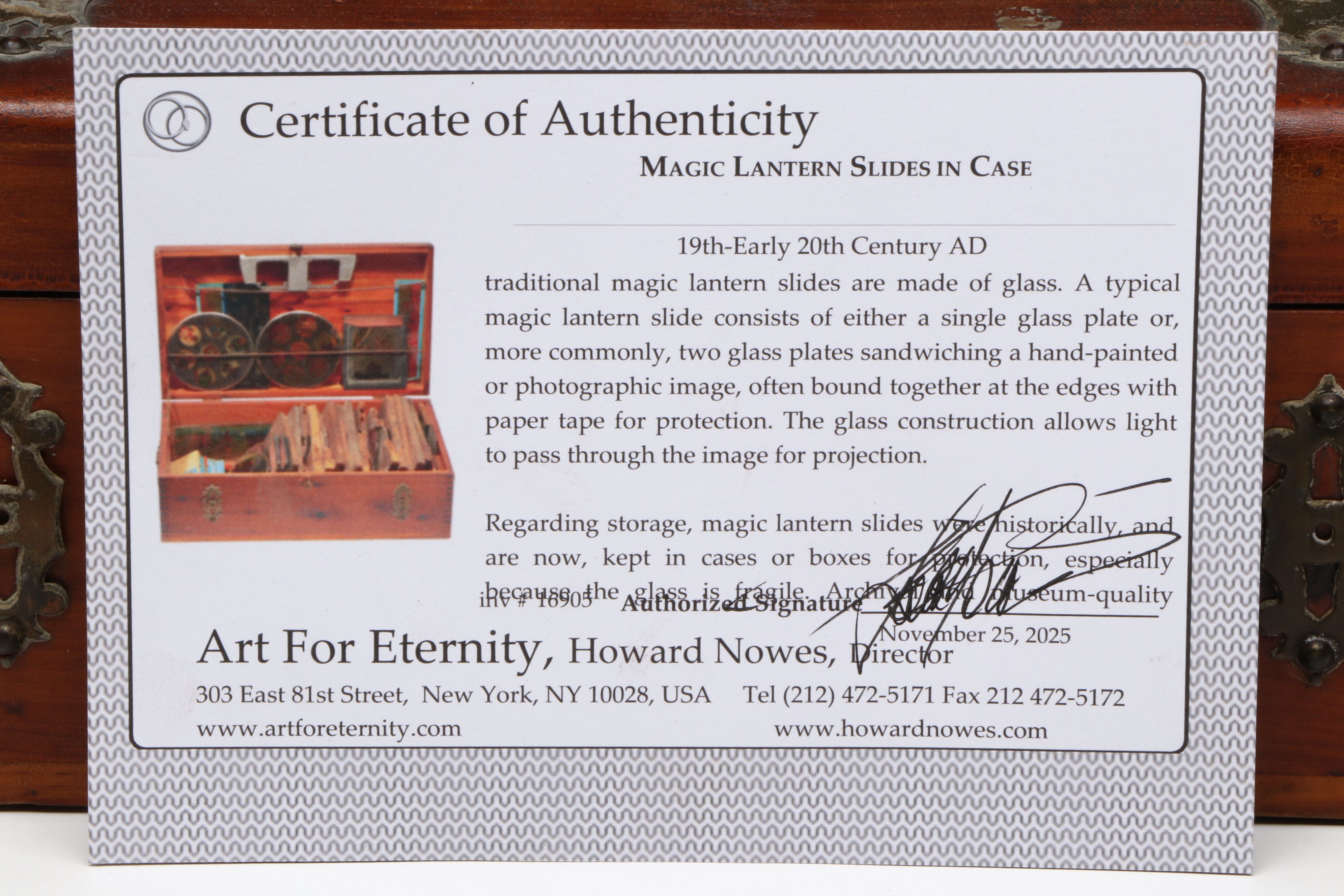 Magic Lantern Slides in Case, Late 19th/Early 20th Century