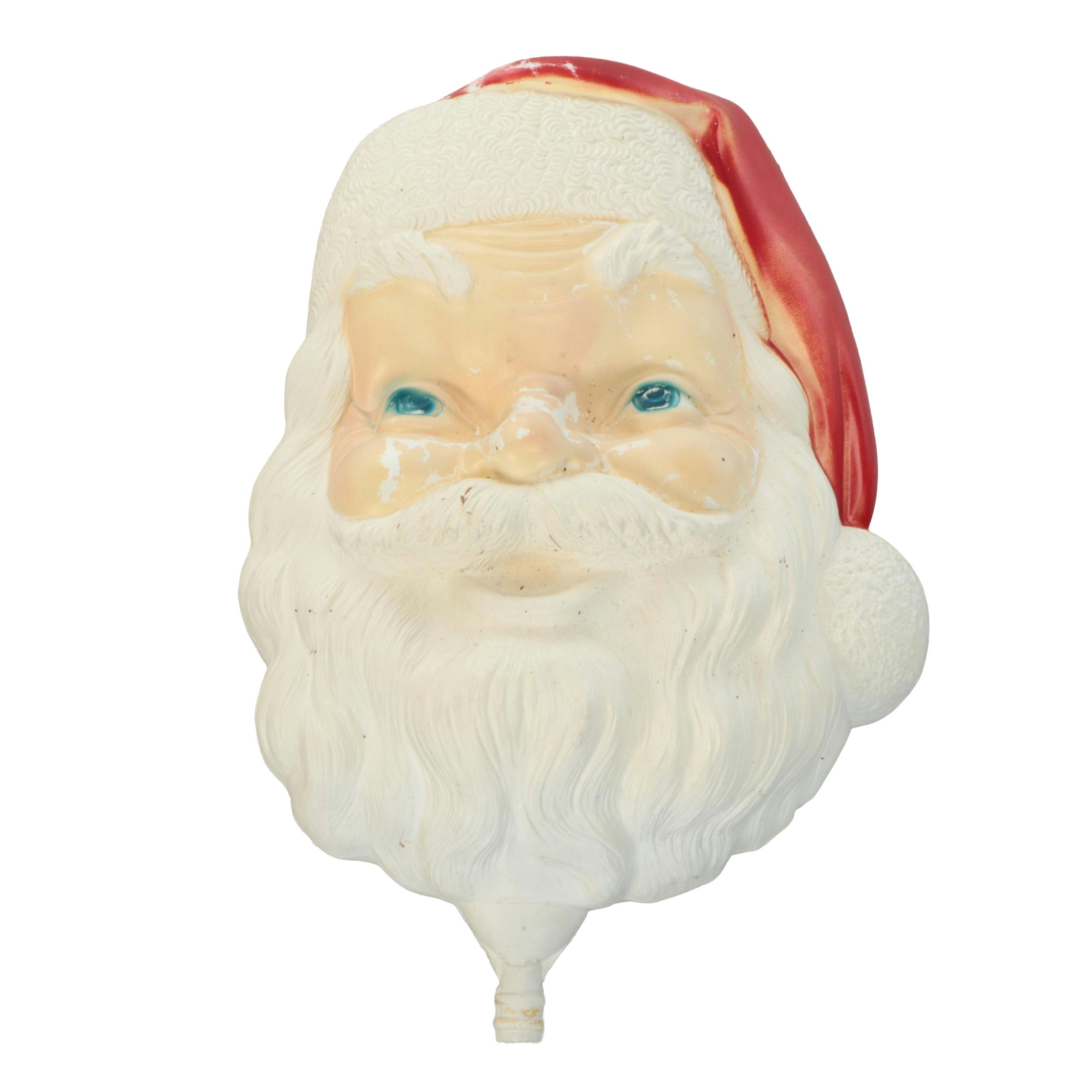 Empire Plastics Corp. Blow Mold Peeping Santa, Mid-20th Century