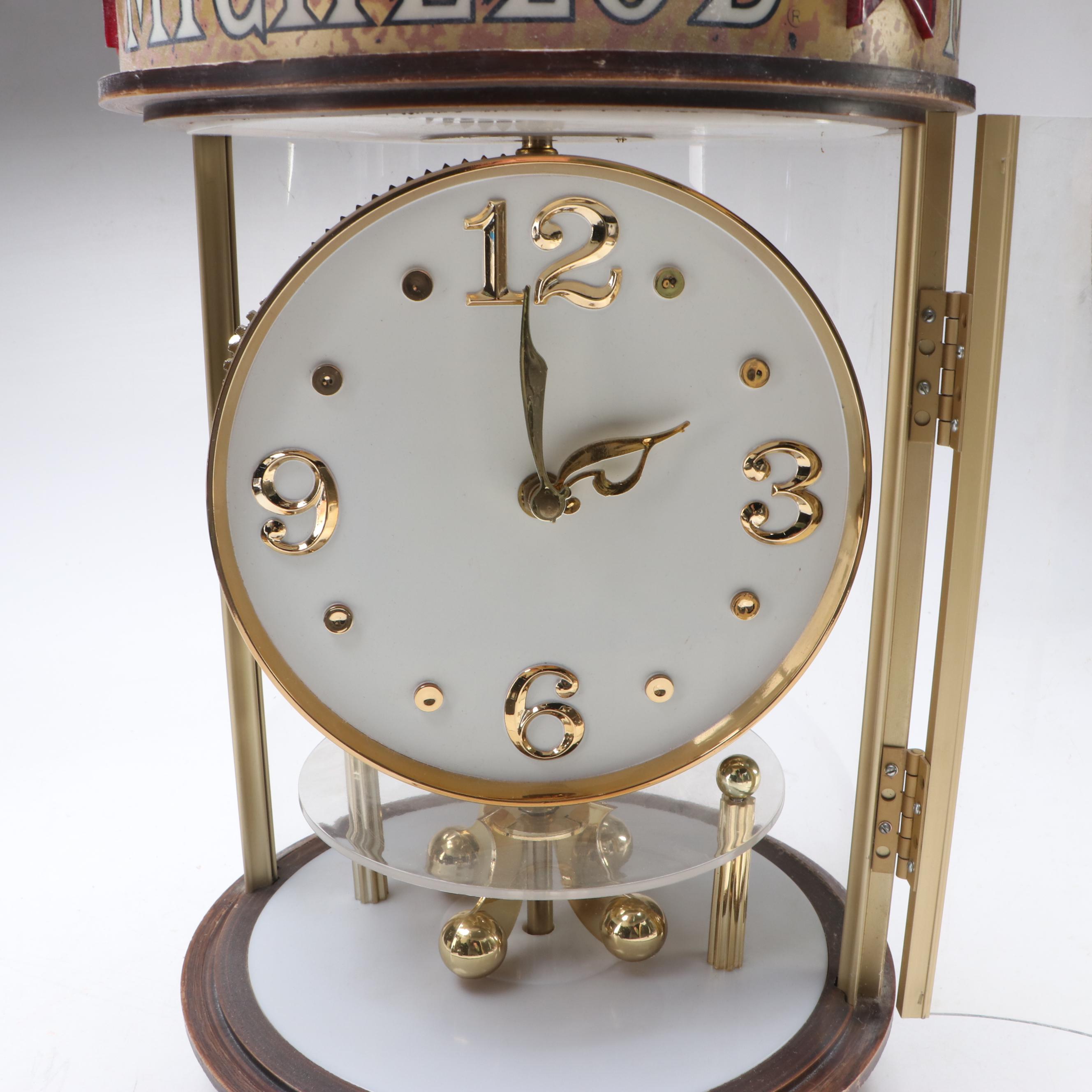 Michelob Beer Rotating Light-Up Vintage Advertisement Clock