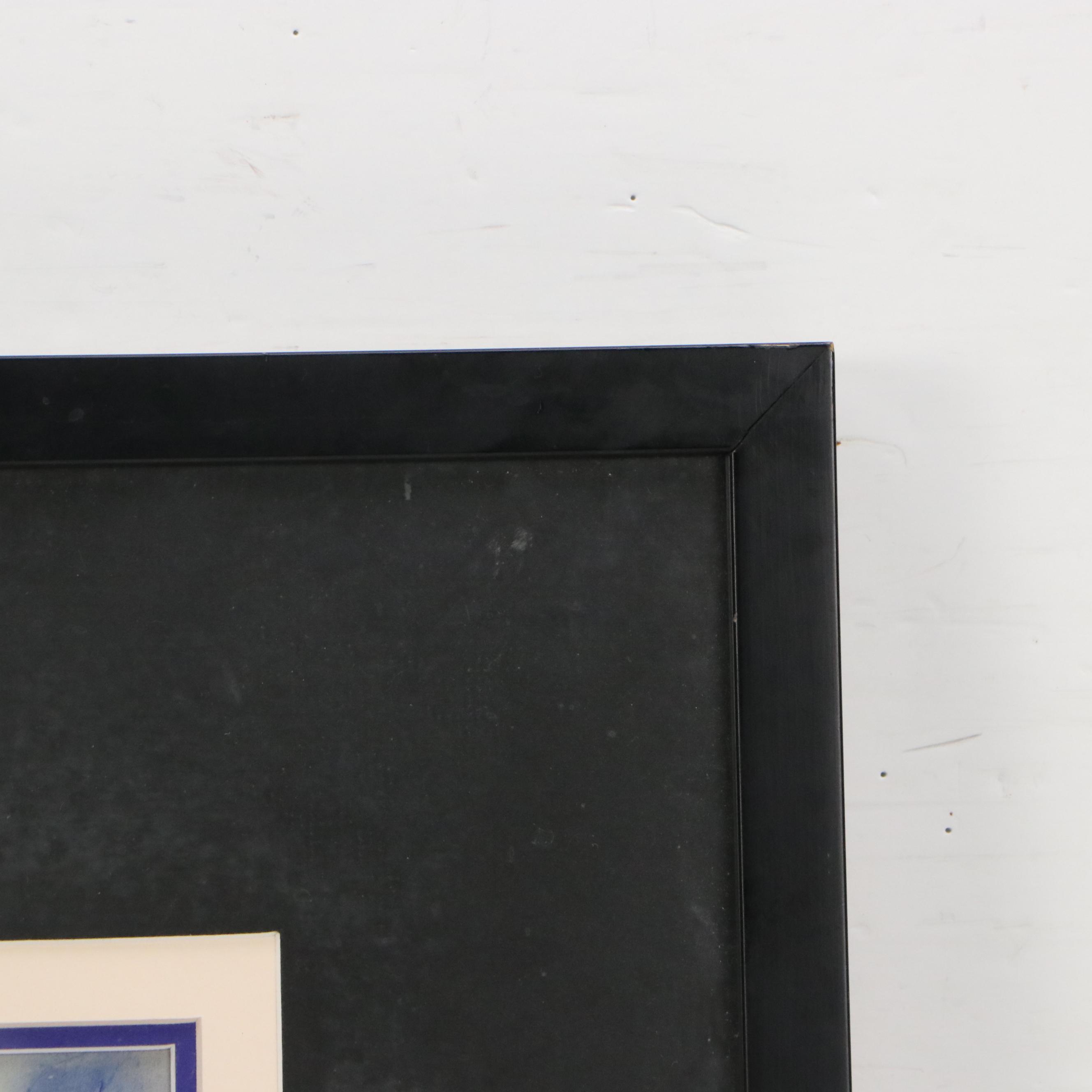 Watercolor Painting Attributed to Toomey & Volland "Phoenix," Early 20th Century