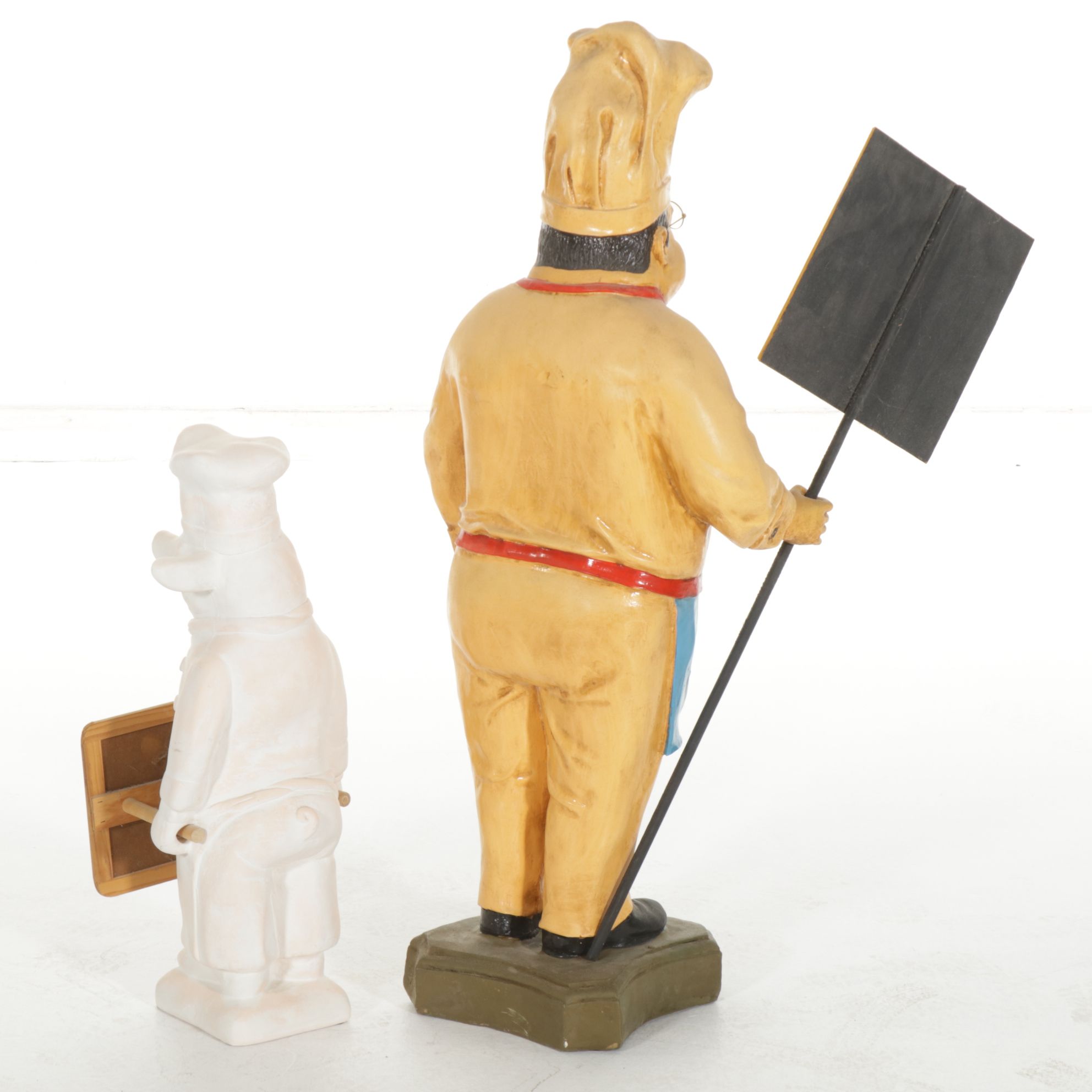 Chef Statue & Chalkboard Sign Holders