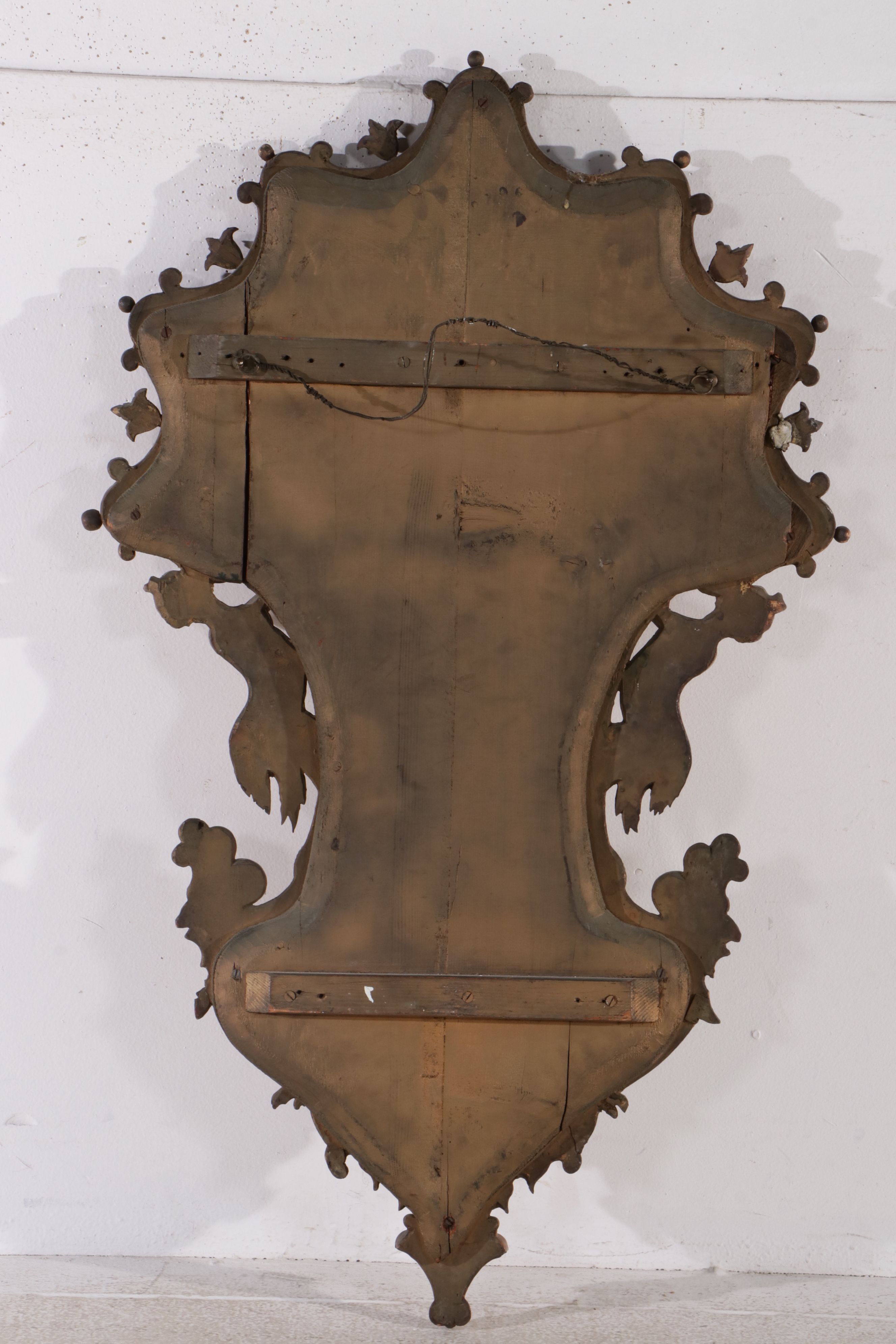 Italian Baroque Style Carved Giltwood Mirror