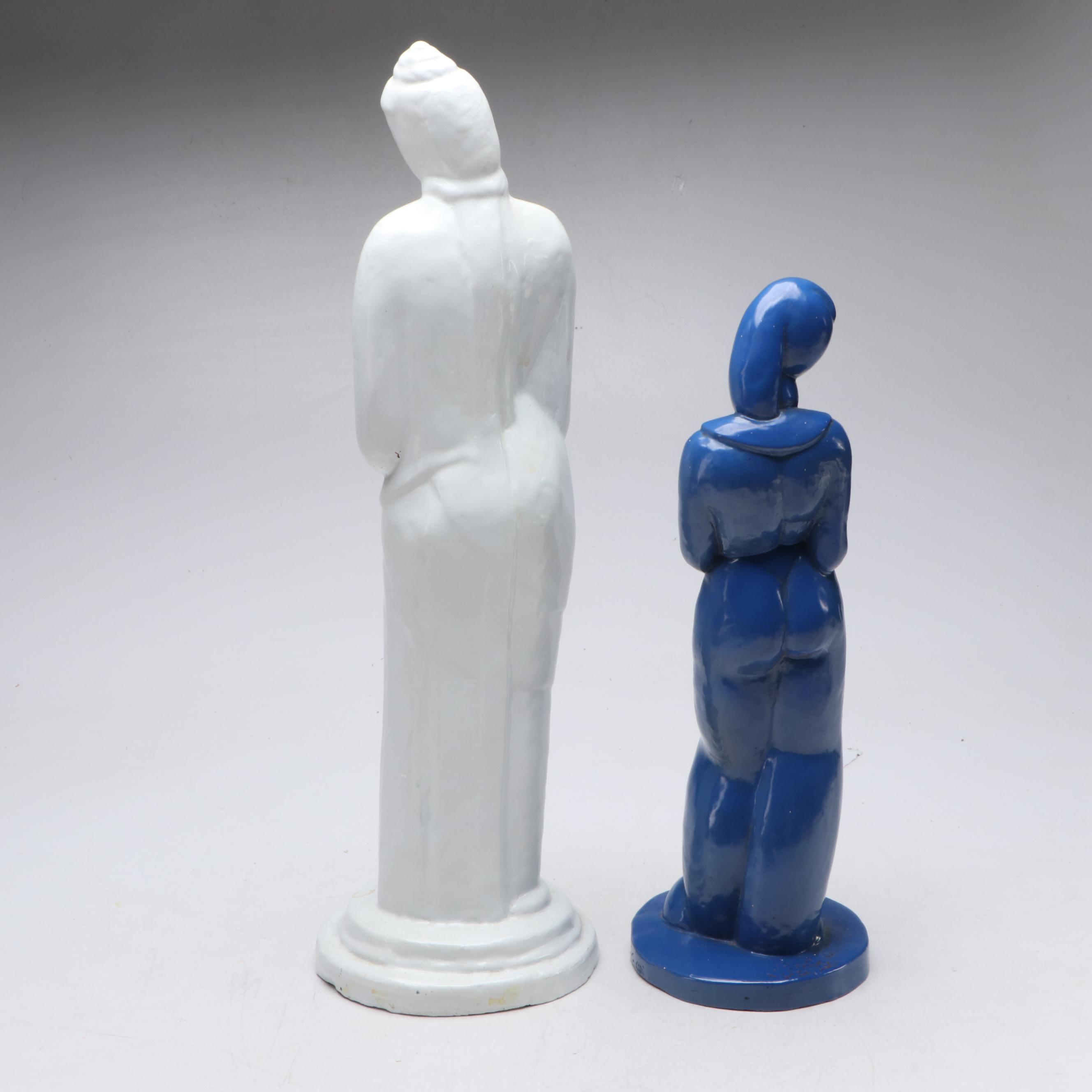 Frank Lutz Ceramic Statuettes, 1930s