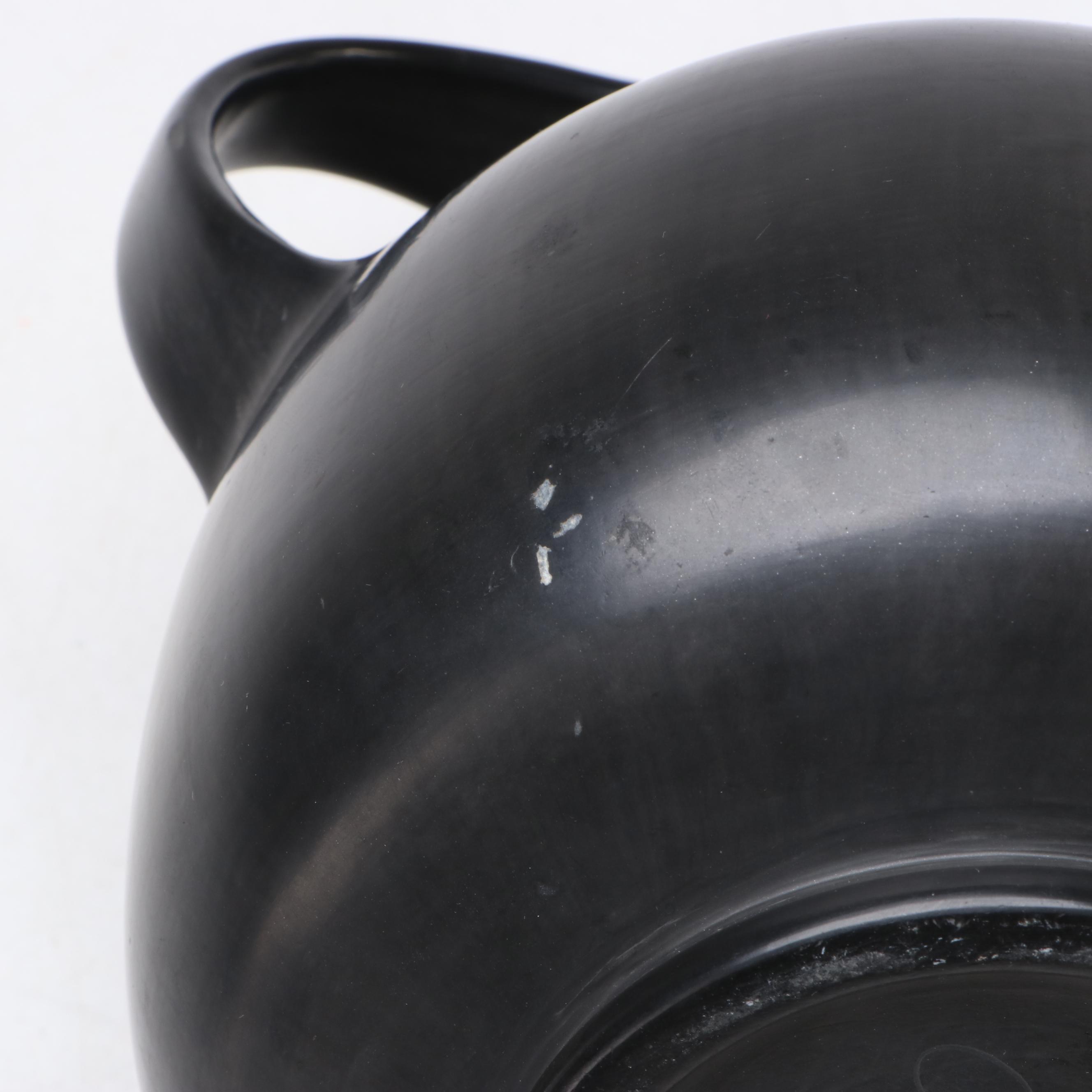 Carlo Alberto Rossi Signed Bucchero Ware Amphora Vase, Mid-20th Century