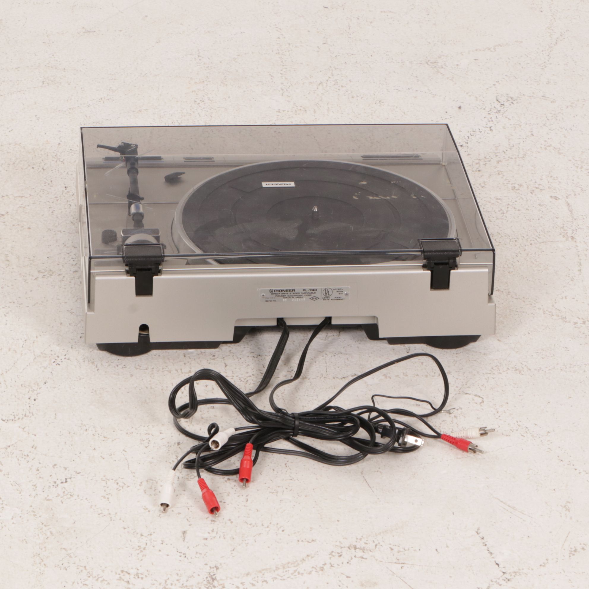 Pioneer Turntable, Amplifier, Tuner, and Equalizer, Late 20th Century