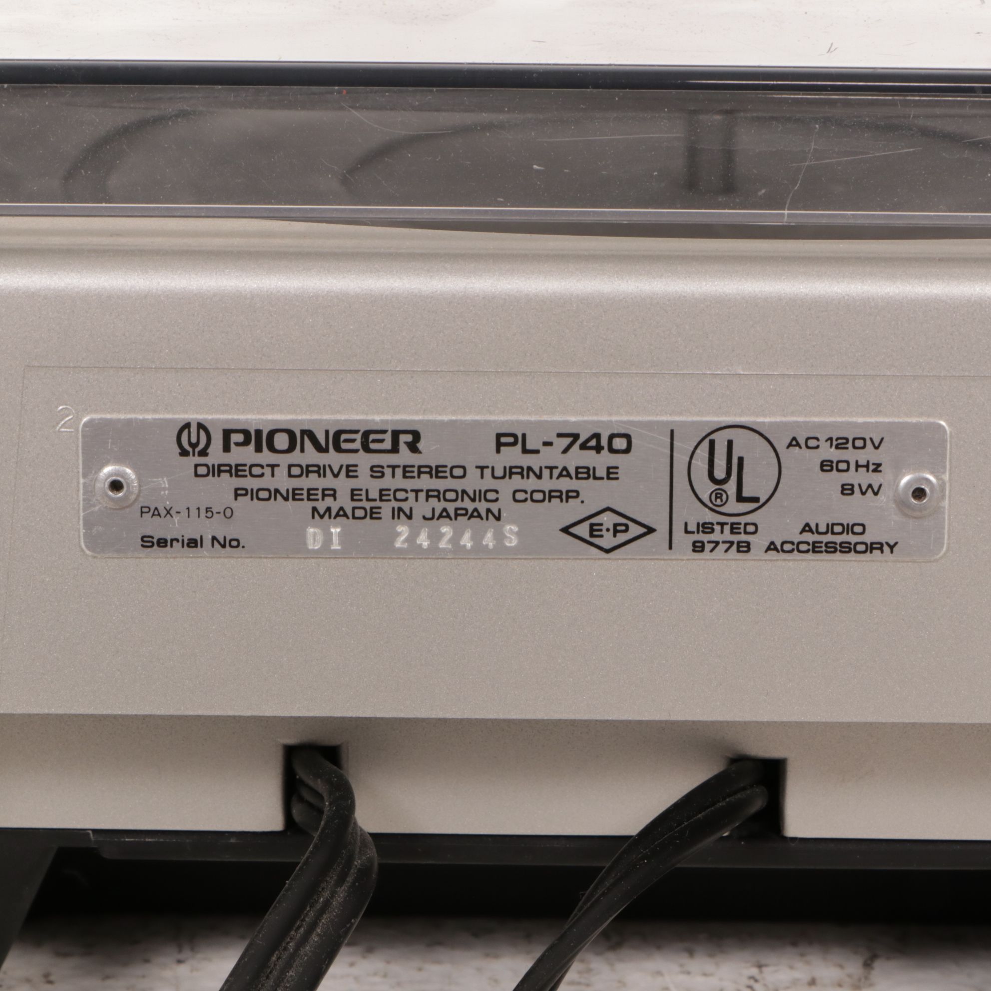 Pioneer Turntable, Amplifier, Tuner, and Equalizer, Late 20th Century