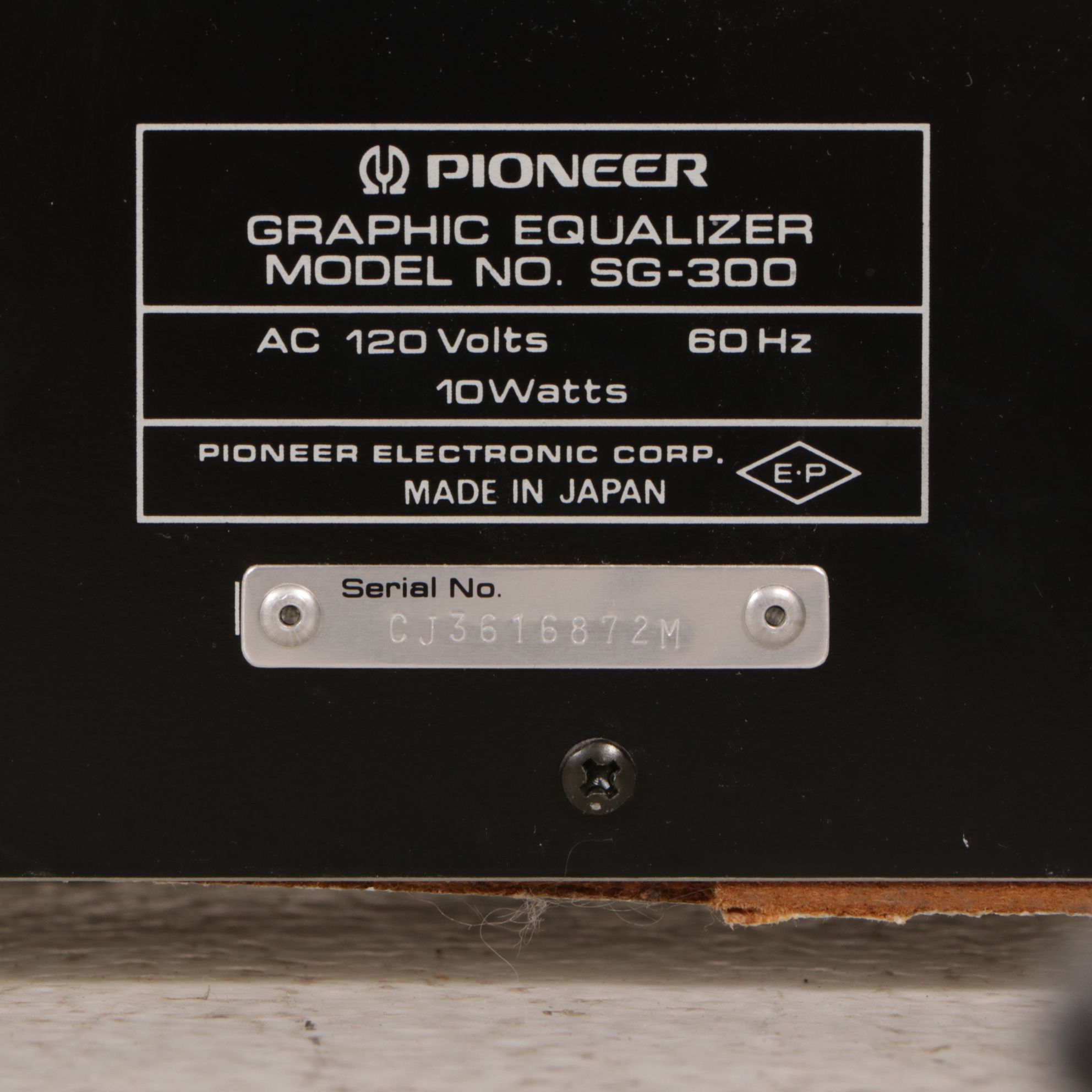 Pioneer Turntable, Amplifier, Tuner, and Equalizer, Late 20th Century