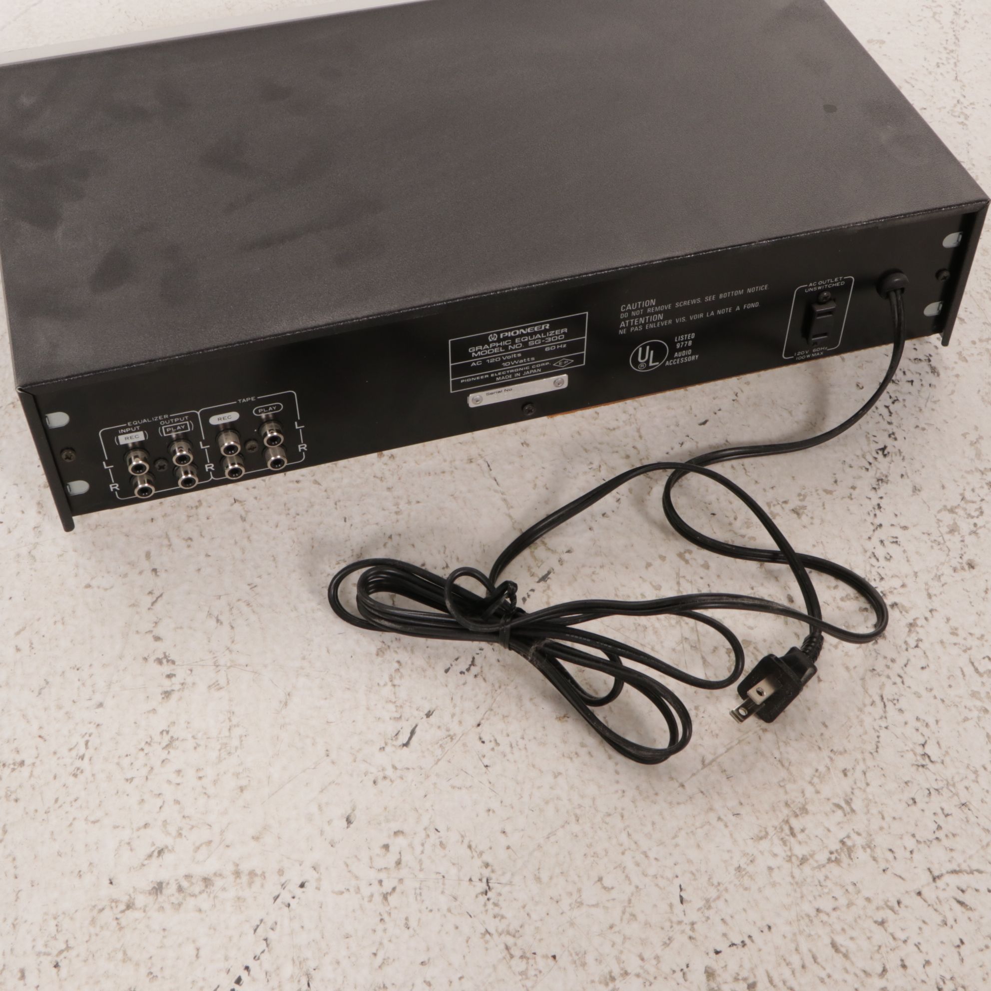 Pioneer Turntable, Amplifier, Tuner, and Equalizer, Late 20th Century