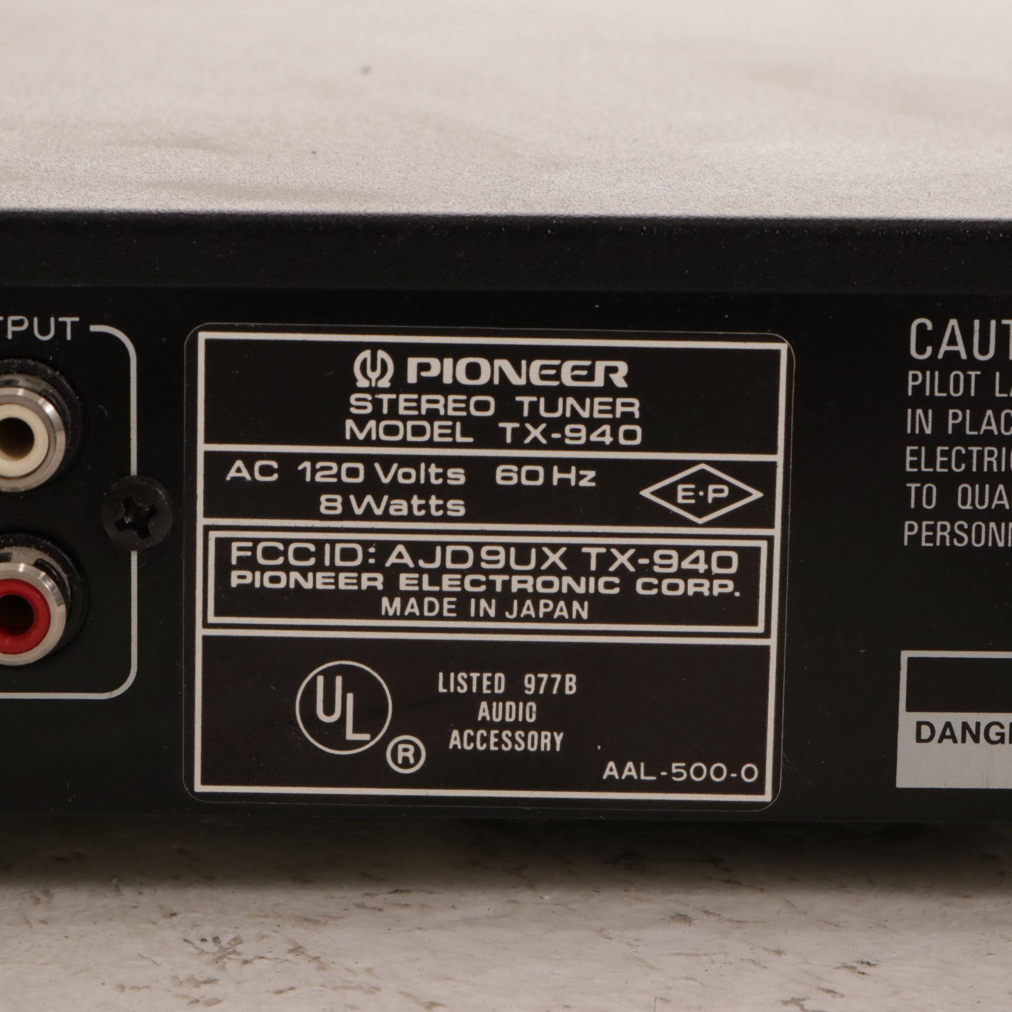 Pioneer Turntable, Amplifier, Tuner, and Equalizer, Late 20th Century