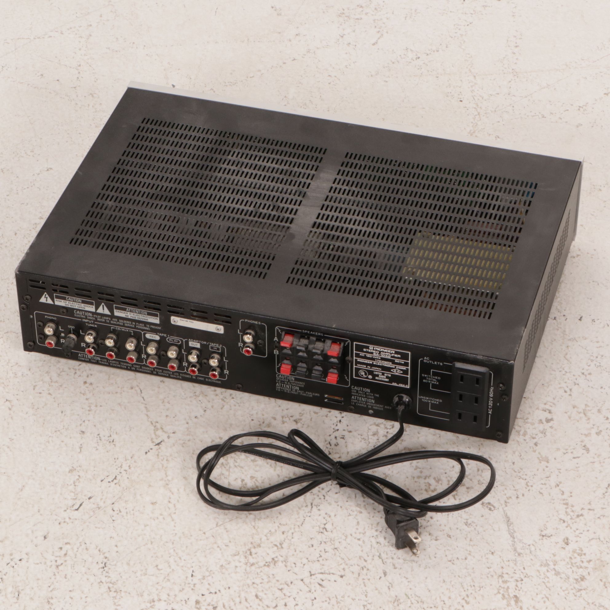 Pioneer Turntable, Amplifier, Tuner, and Equalizer, Late 20th Century