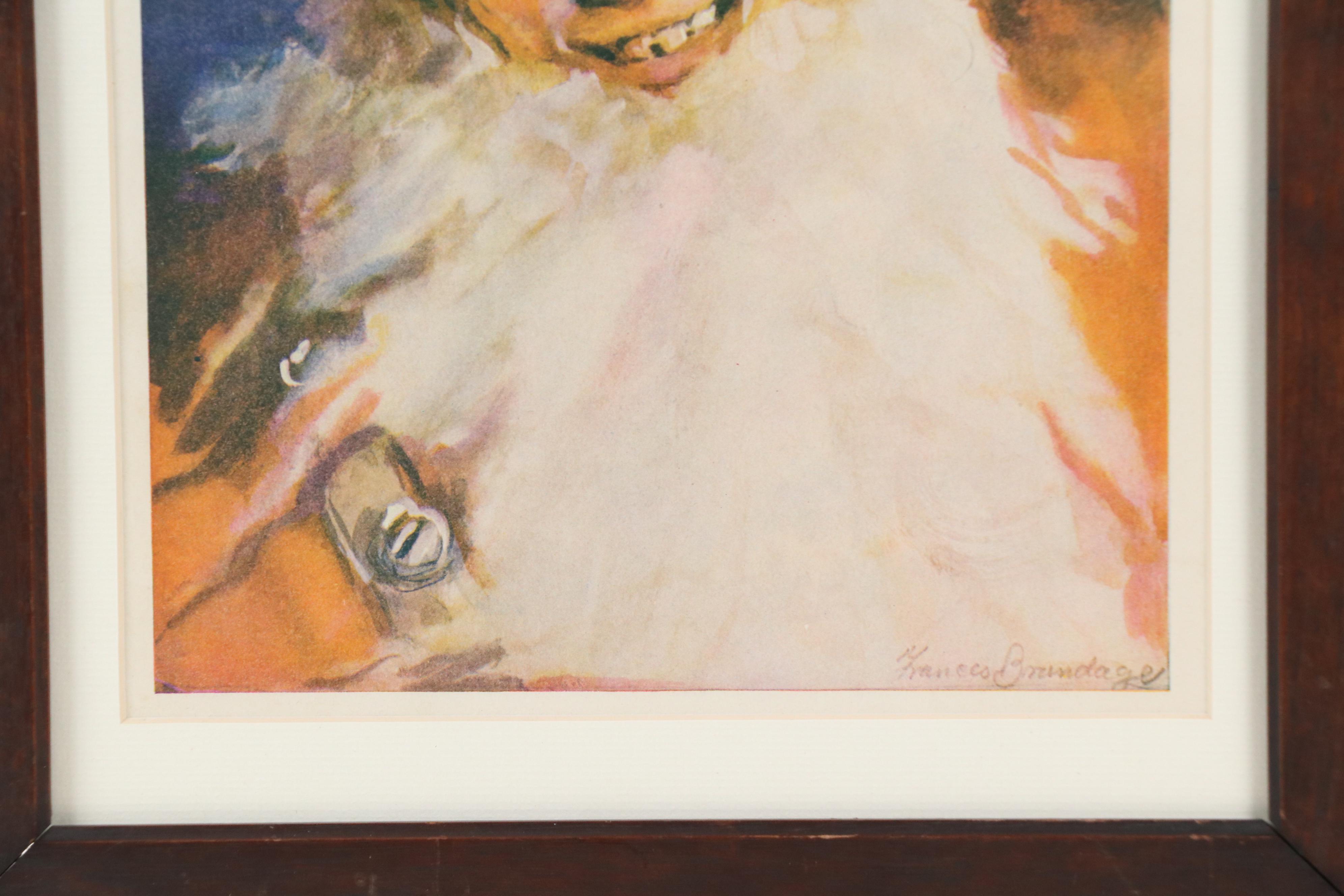 Offset Lithograph of Santa Claus After Frances Brundage, 20th Century