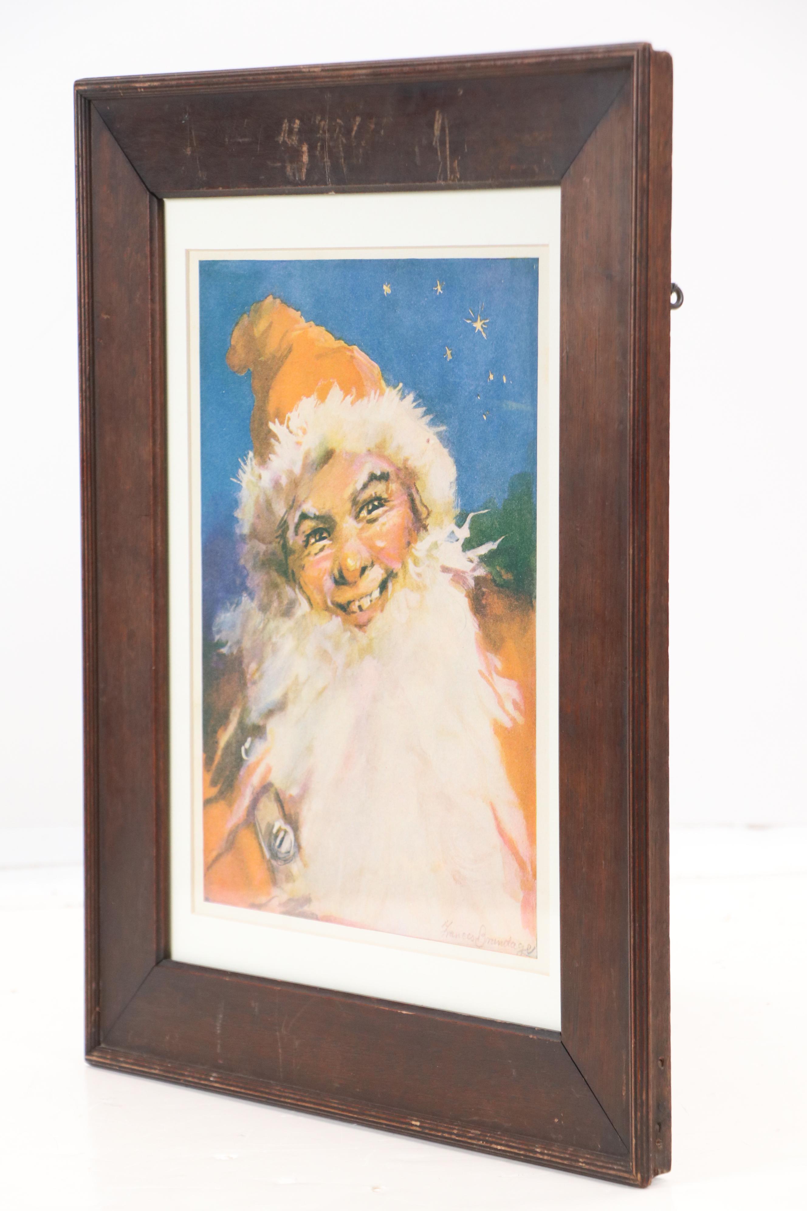 Offset Lithograph of Santa Claus After Frances Brundage, 20th Century