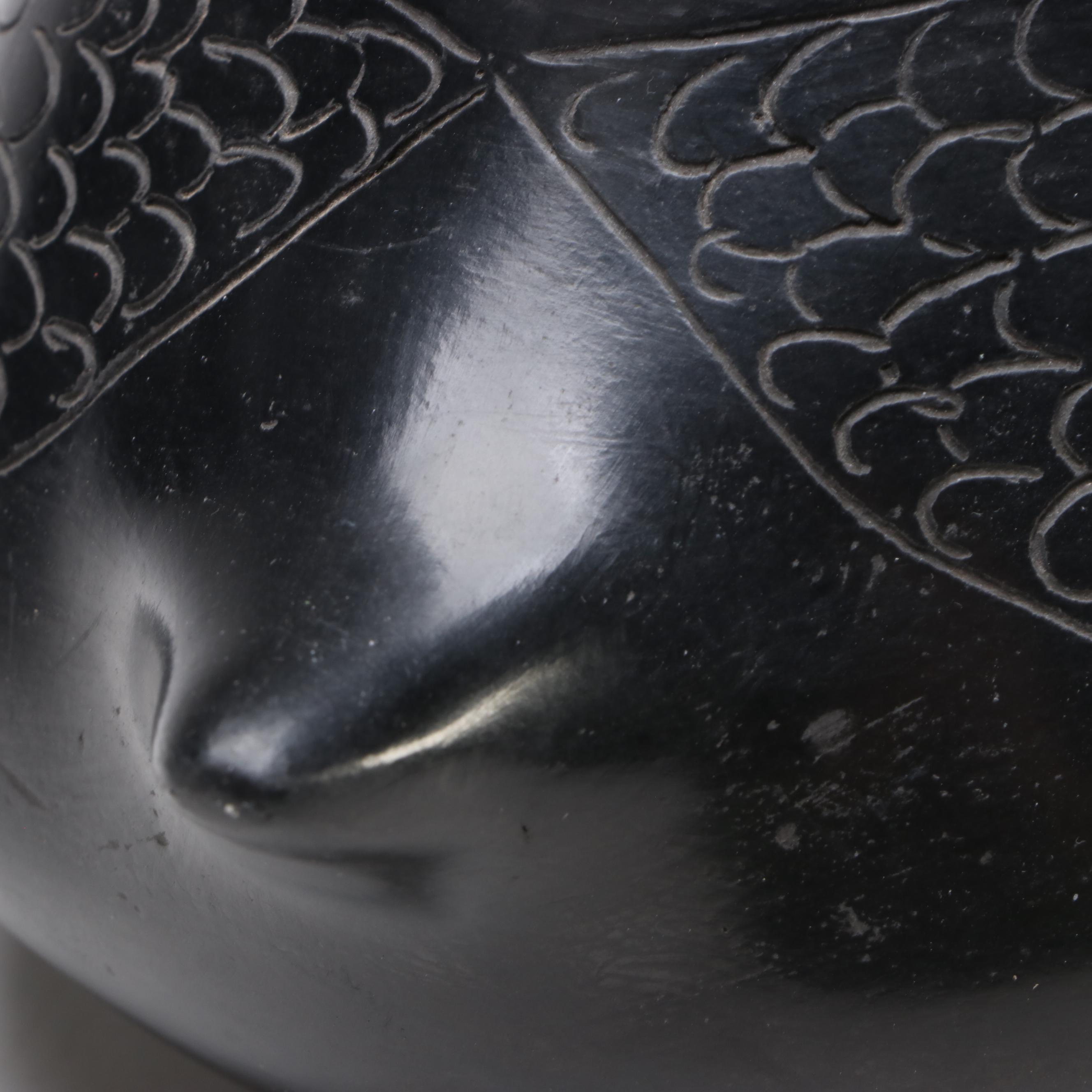 Lidia P. Matis Tribe Blackware Bird-Shaped Pot