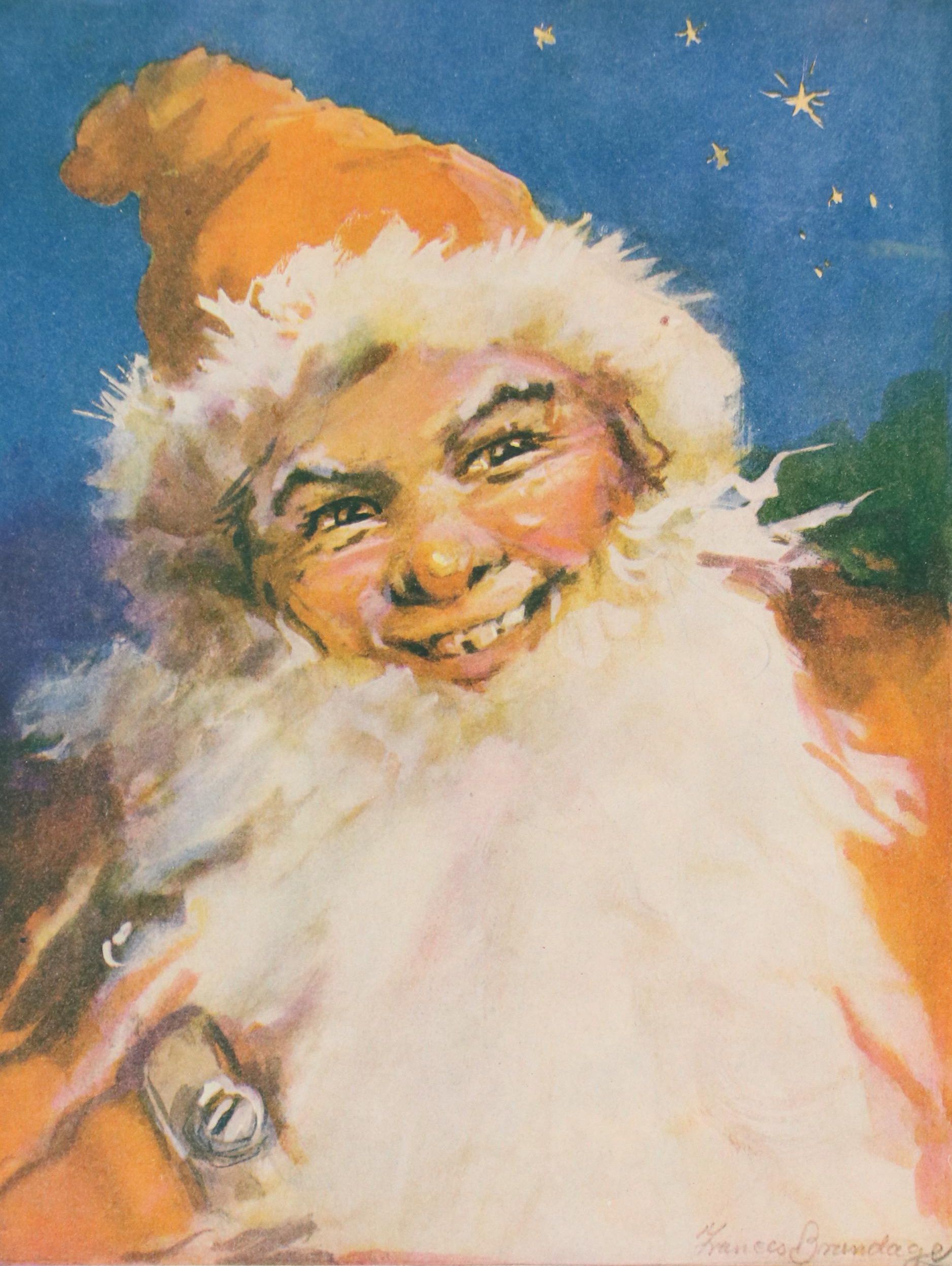 Offset Lithograph of Santa Claus After Frances Brundage, 20th Century