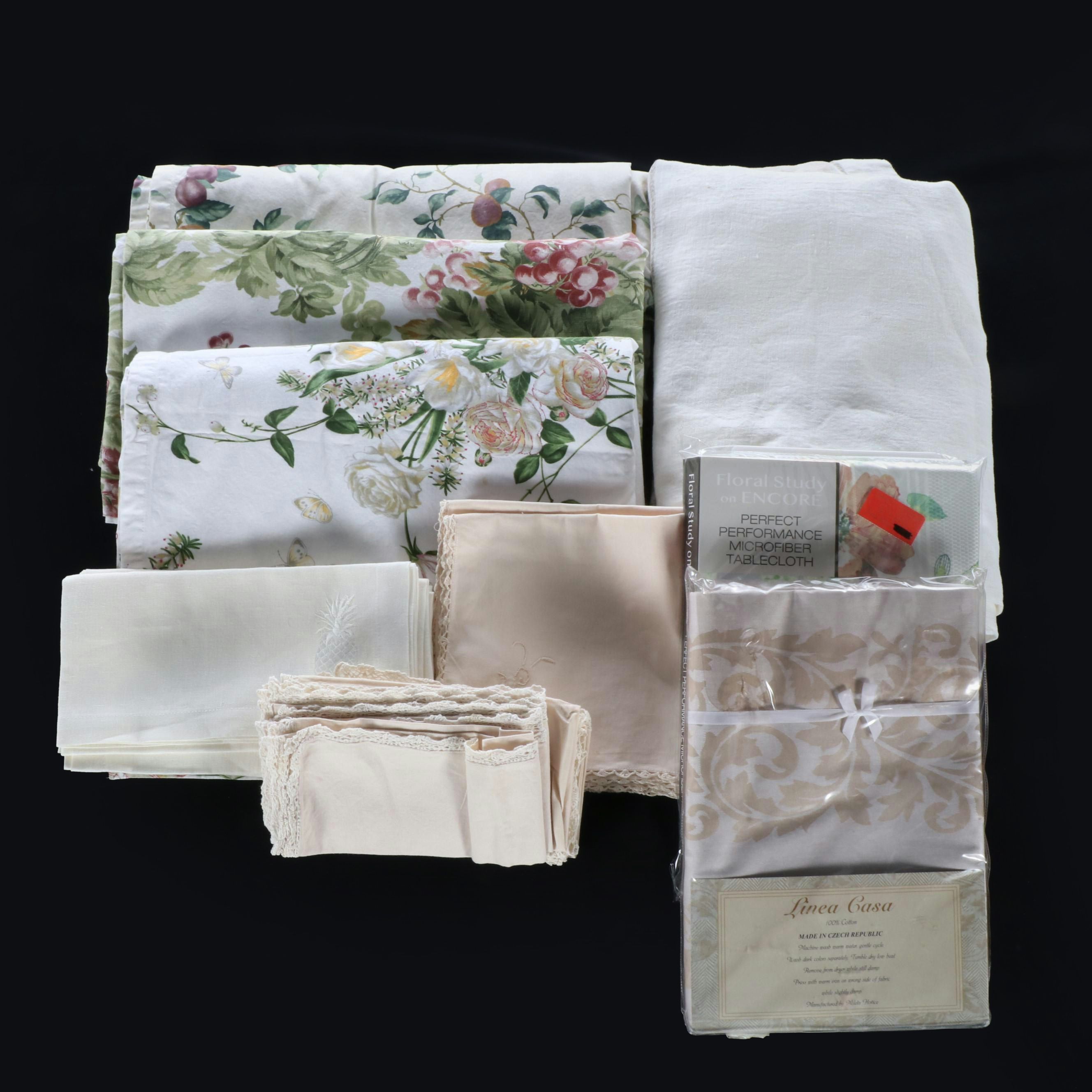 Williams-Sonoma Linen Napkins, Linea Casa Tablecloth, and More Table Linens