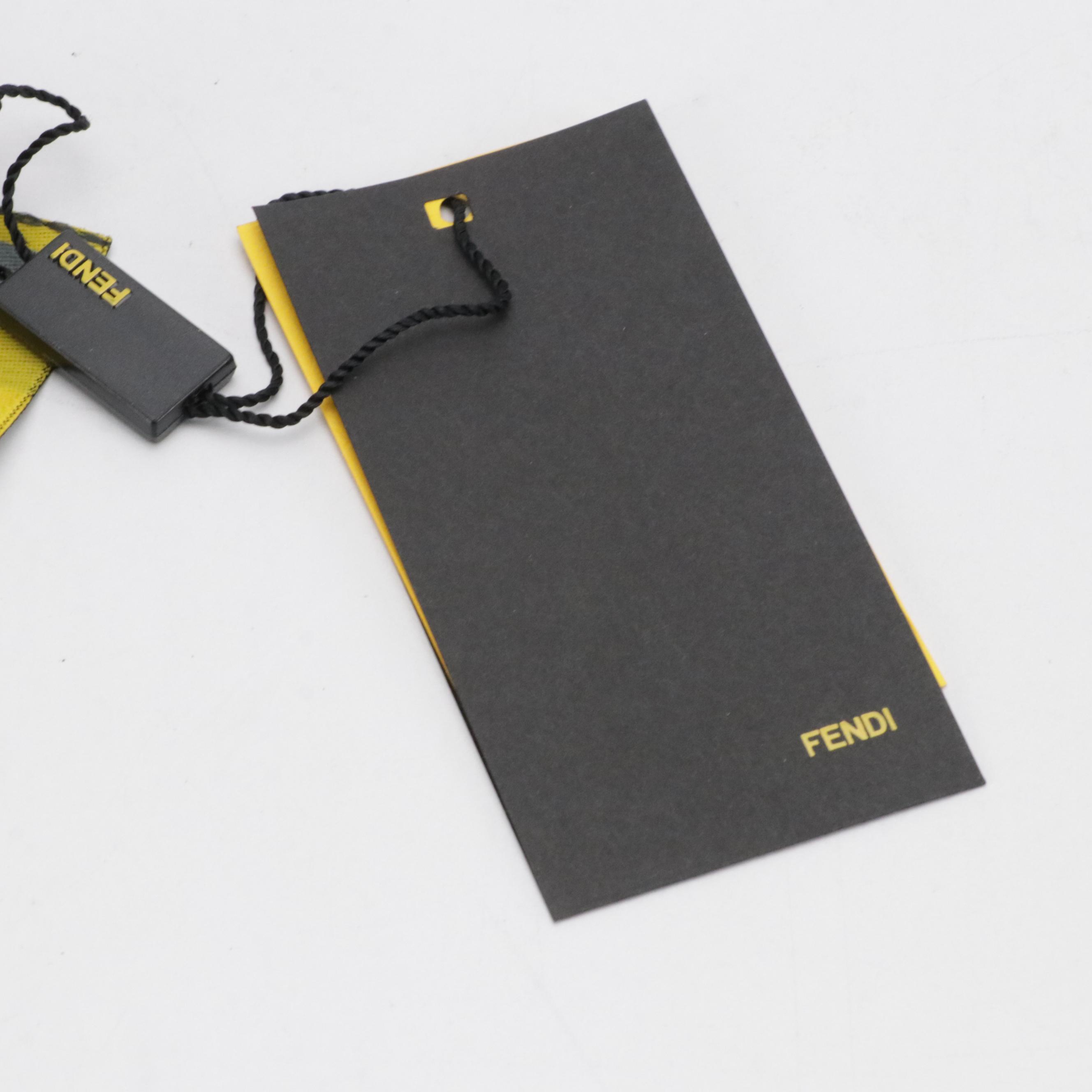 Fendi FF Logo Wool Scarf in Pink/White with Tags