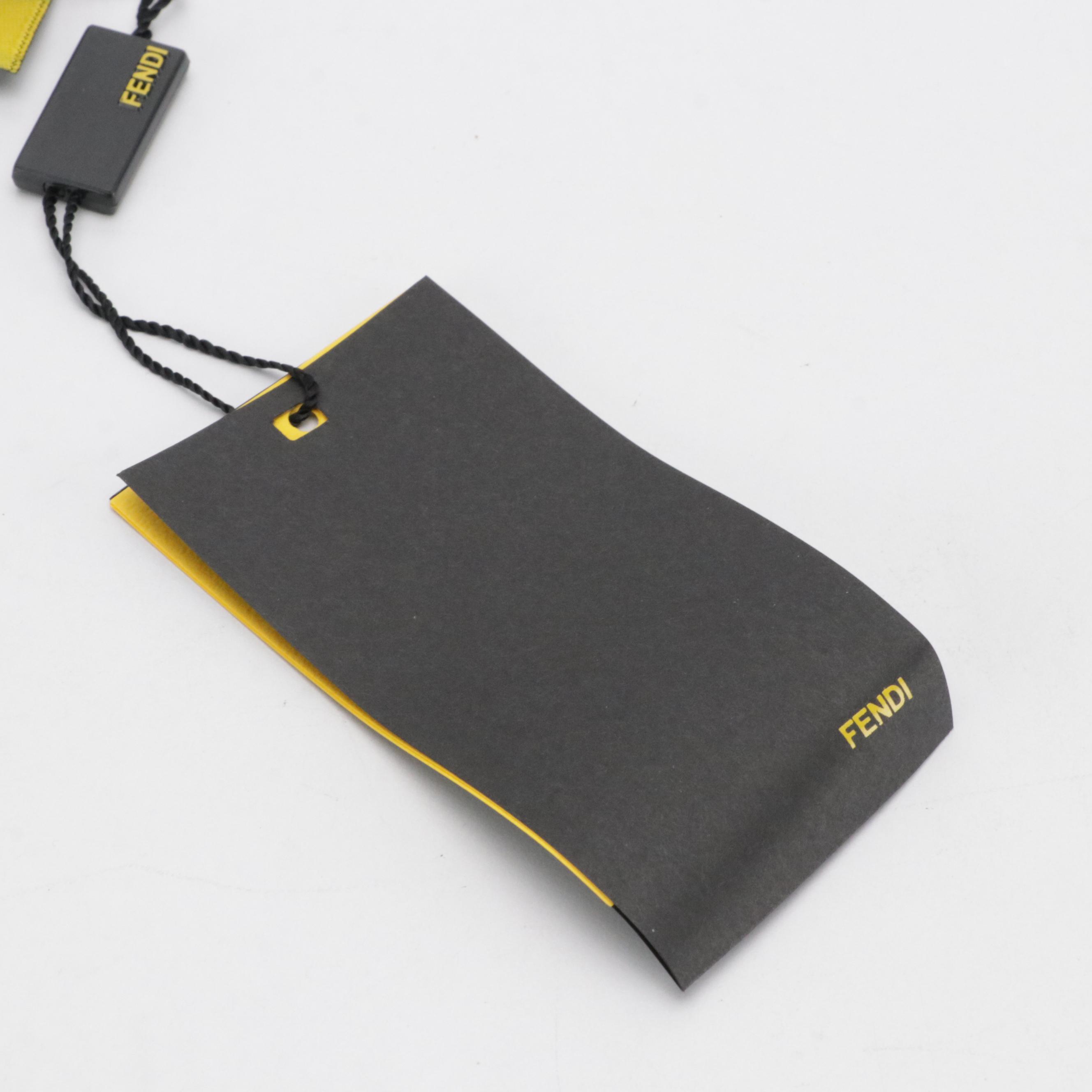 Fendi FF Logo Wool Scarf in Pink/White with Tags