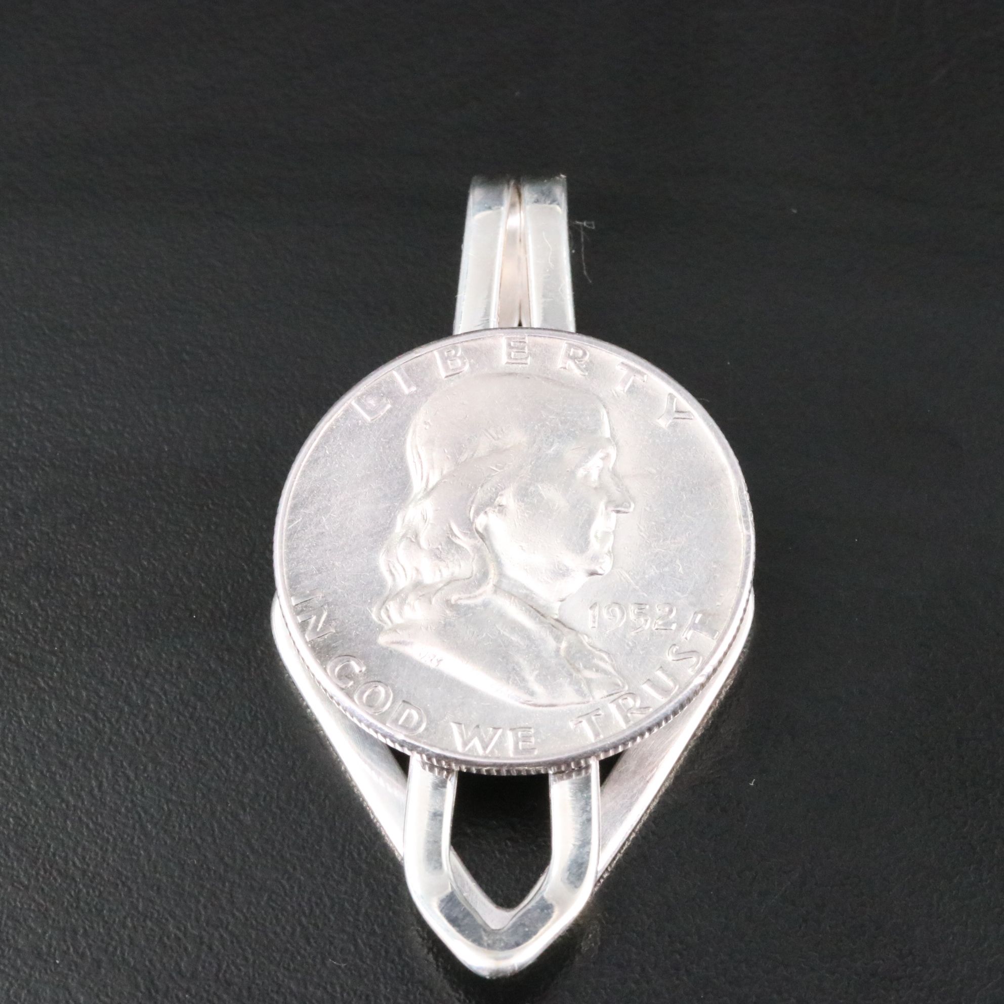 1952 Franklin Silver Half Dollar Money Clip