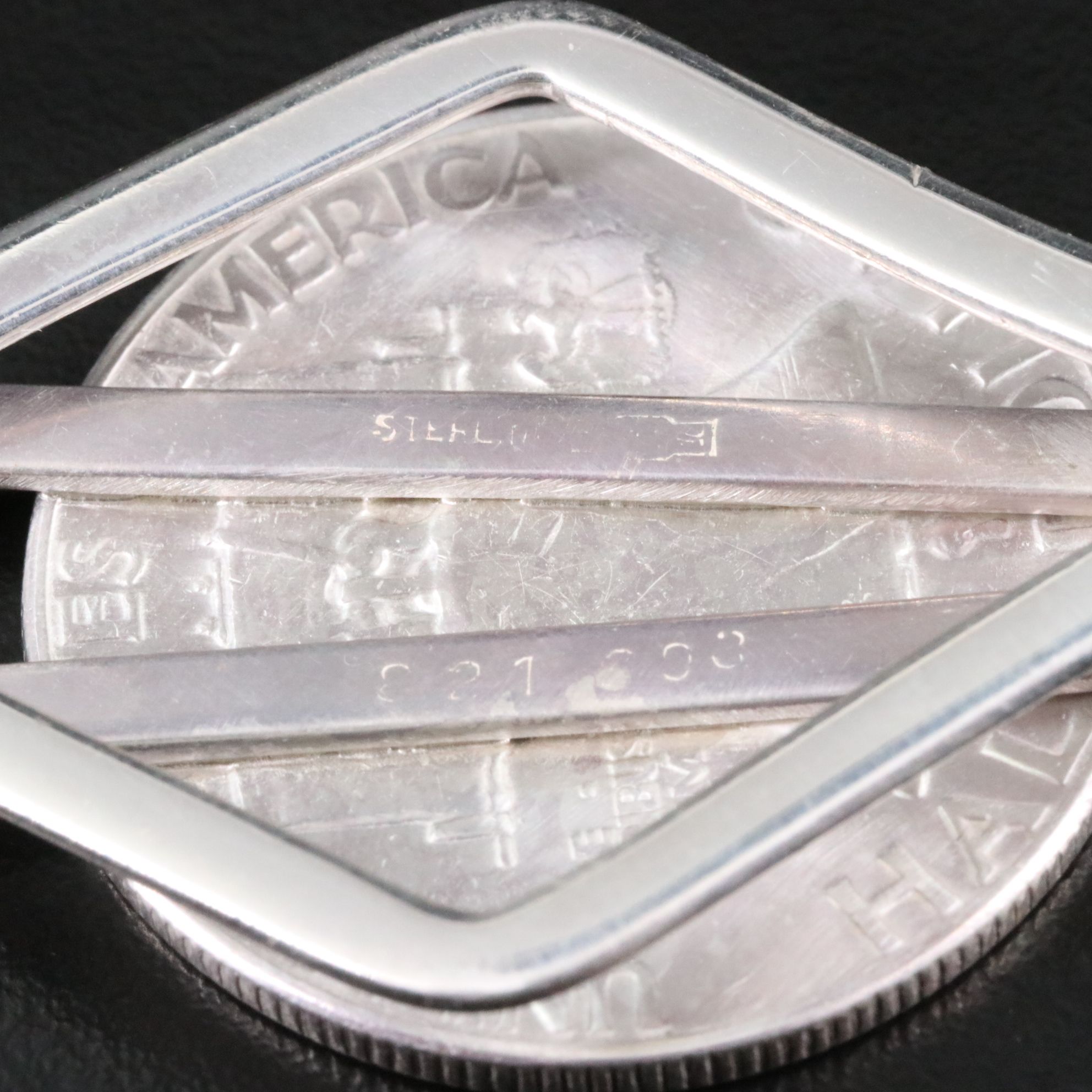 1952 Franklin Silver Half Dollar Money Clip