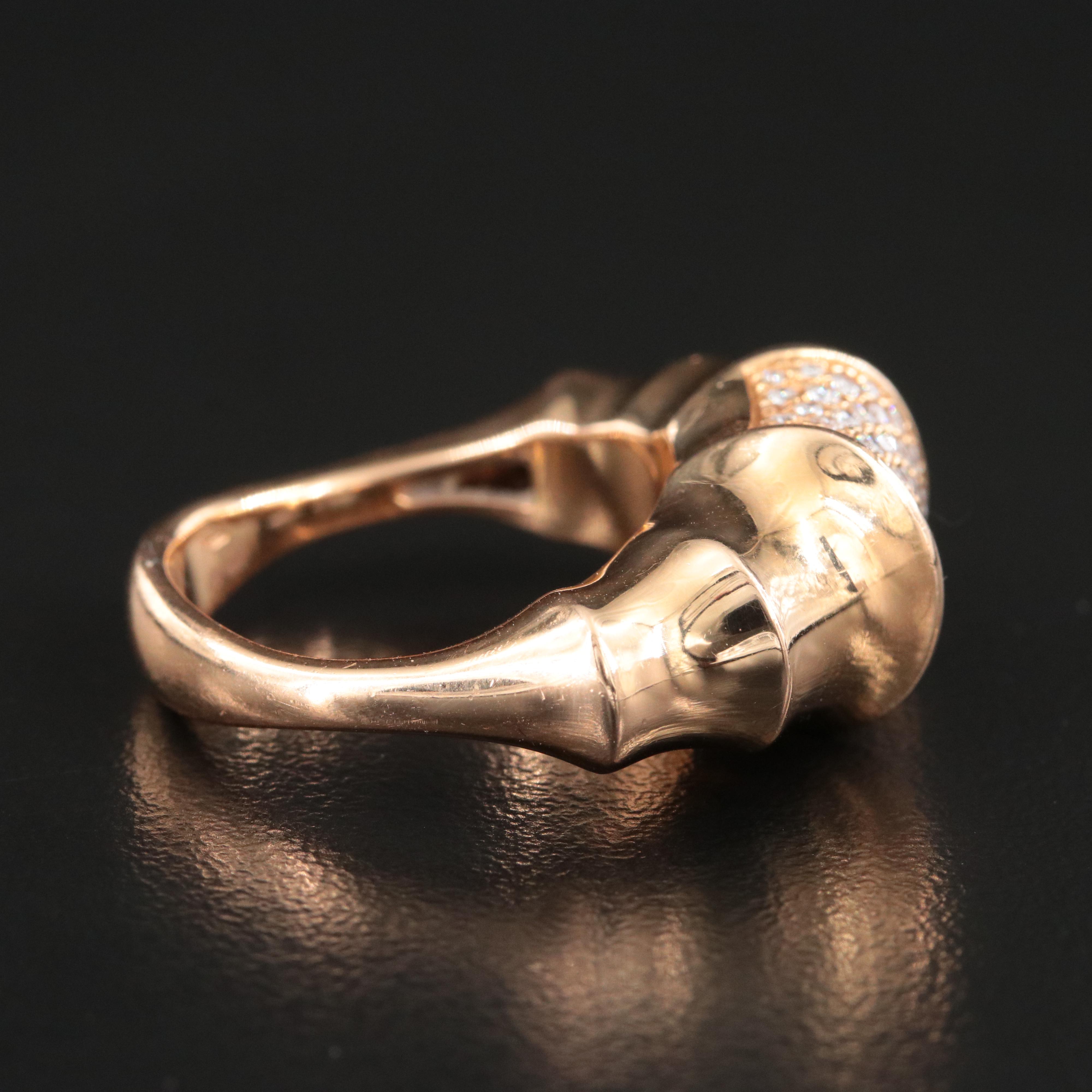 Omega Constellation 18K 0.40 CTW Pavé Diamond Ring with COA