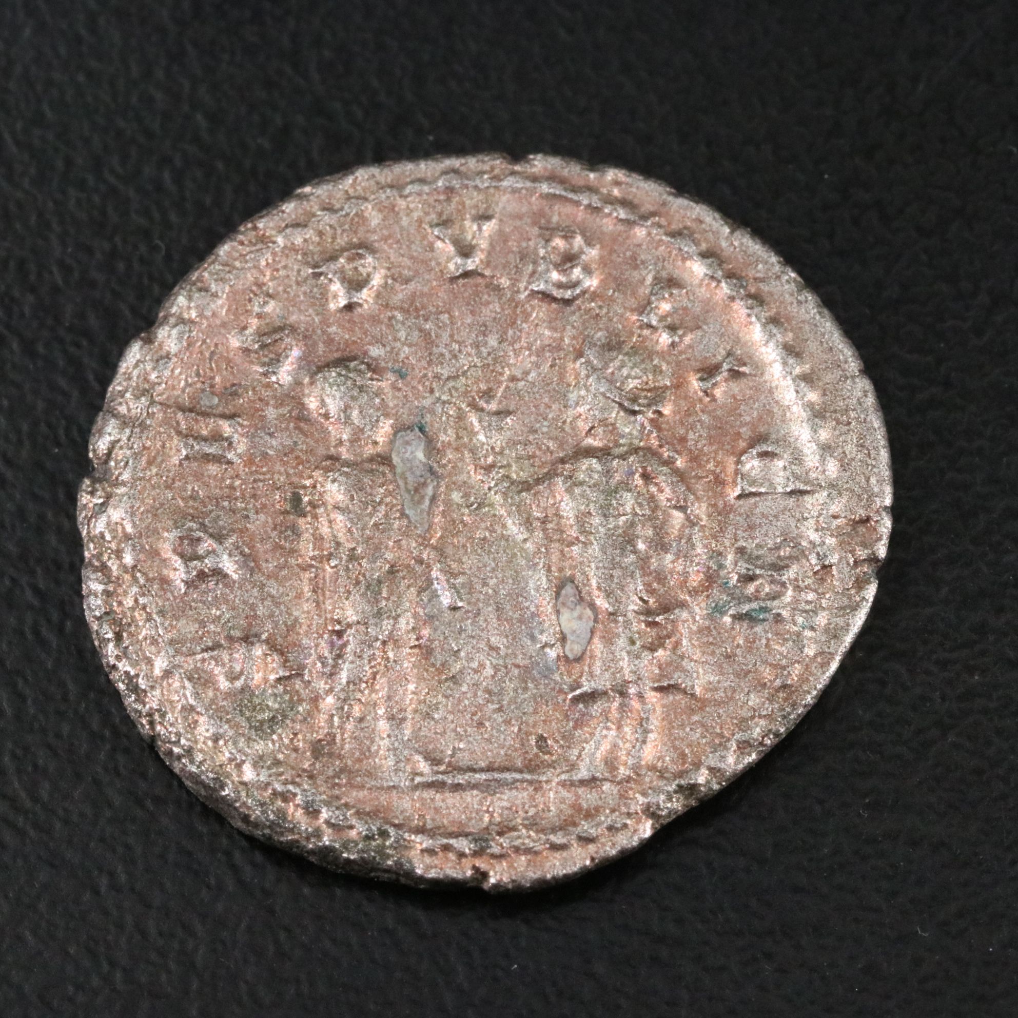 Ancient Roman Imperial AR Antoninianus Coin of Saloninus, ca. 256 A.D.