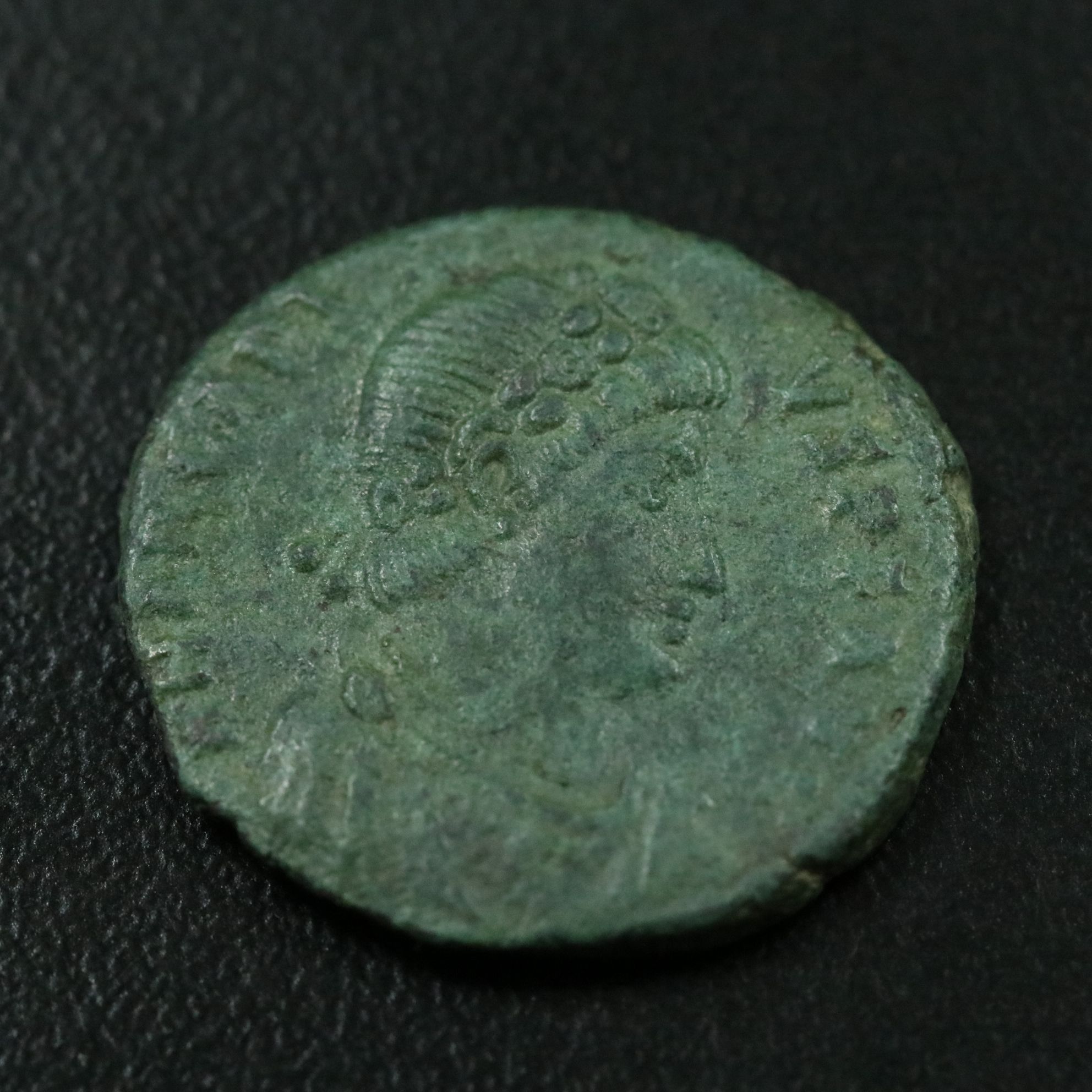 Ancient Roman Imperial Æ Follis Coin of Arcadius, ca. 395 A.D.
